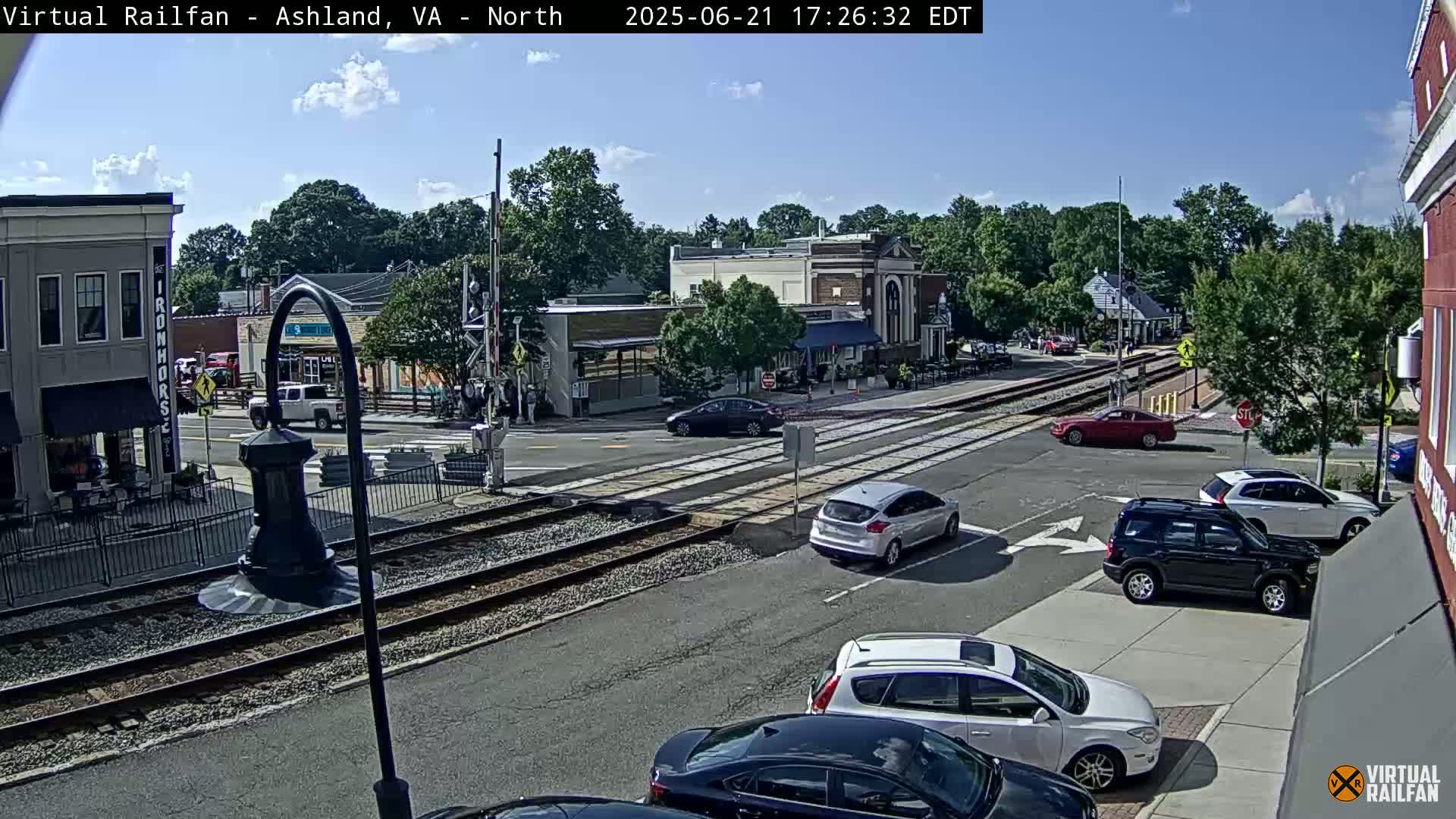 Ashland City East View & Railway Road Live Cam -  Ashland, Hanover, Virginia, USA 
