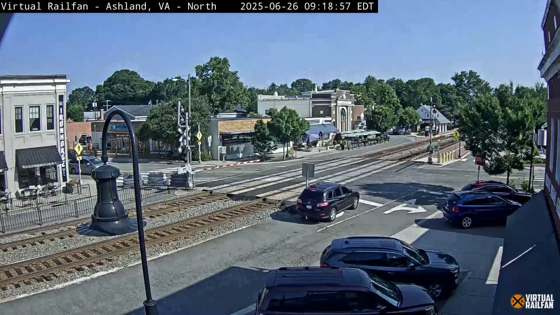 Ashland City East View & Railway Road Live Cam -  Ashland, Hanover, Virginia, USA 