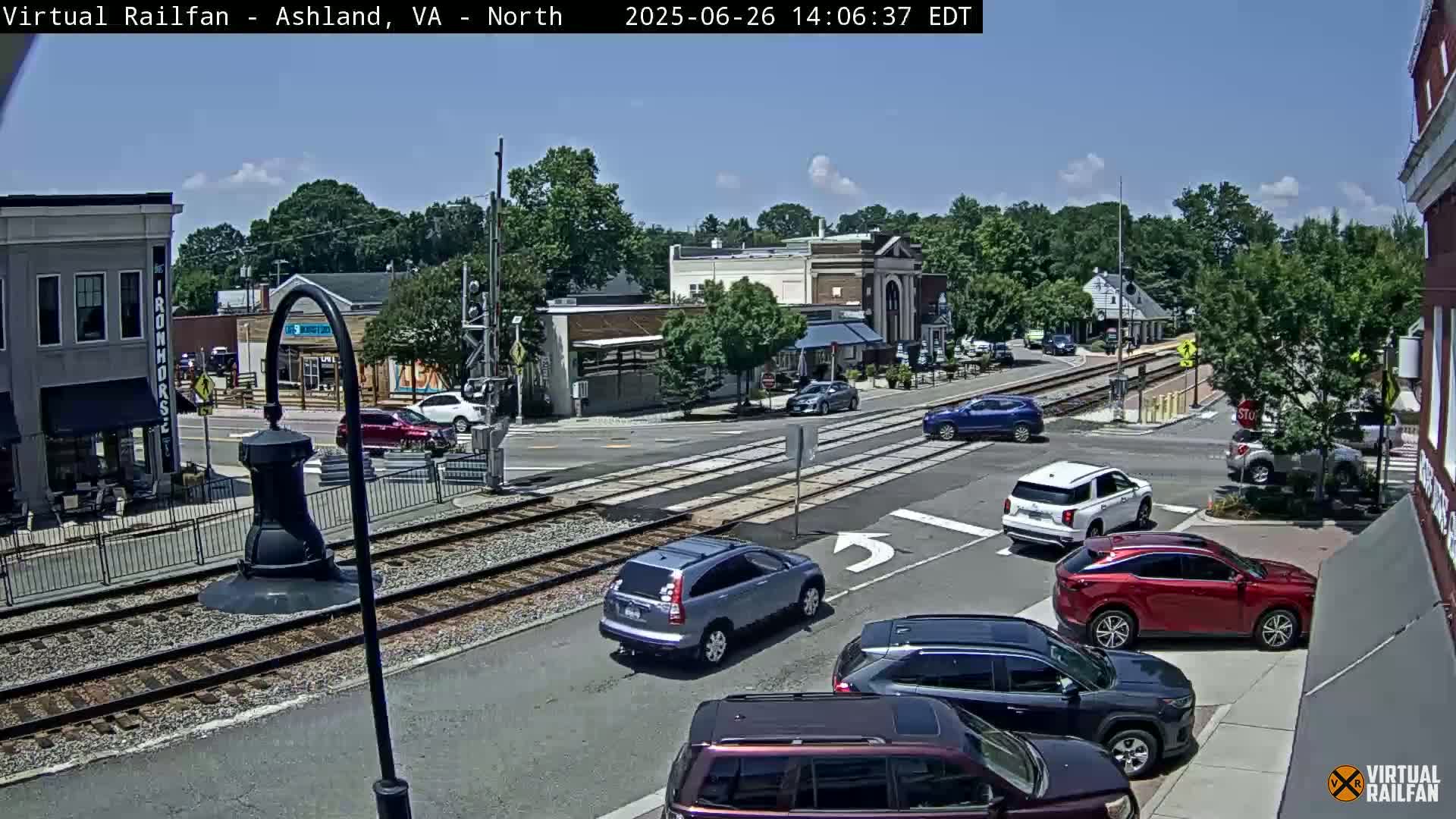 Ashland City East View & Railway Road Live Cam -  Ashland, Hanover, Virginia, USA 