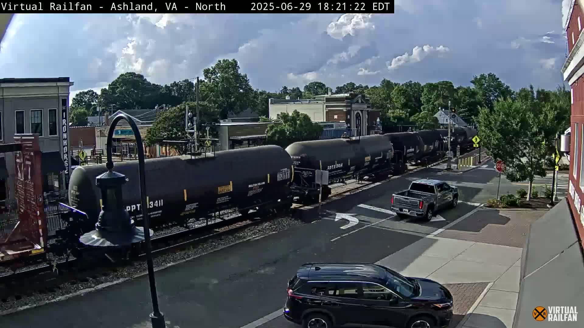 Ashland City East View & Railway Road Live Cam -  Ashland, Hanover, Virginia, USA 