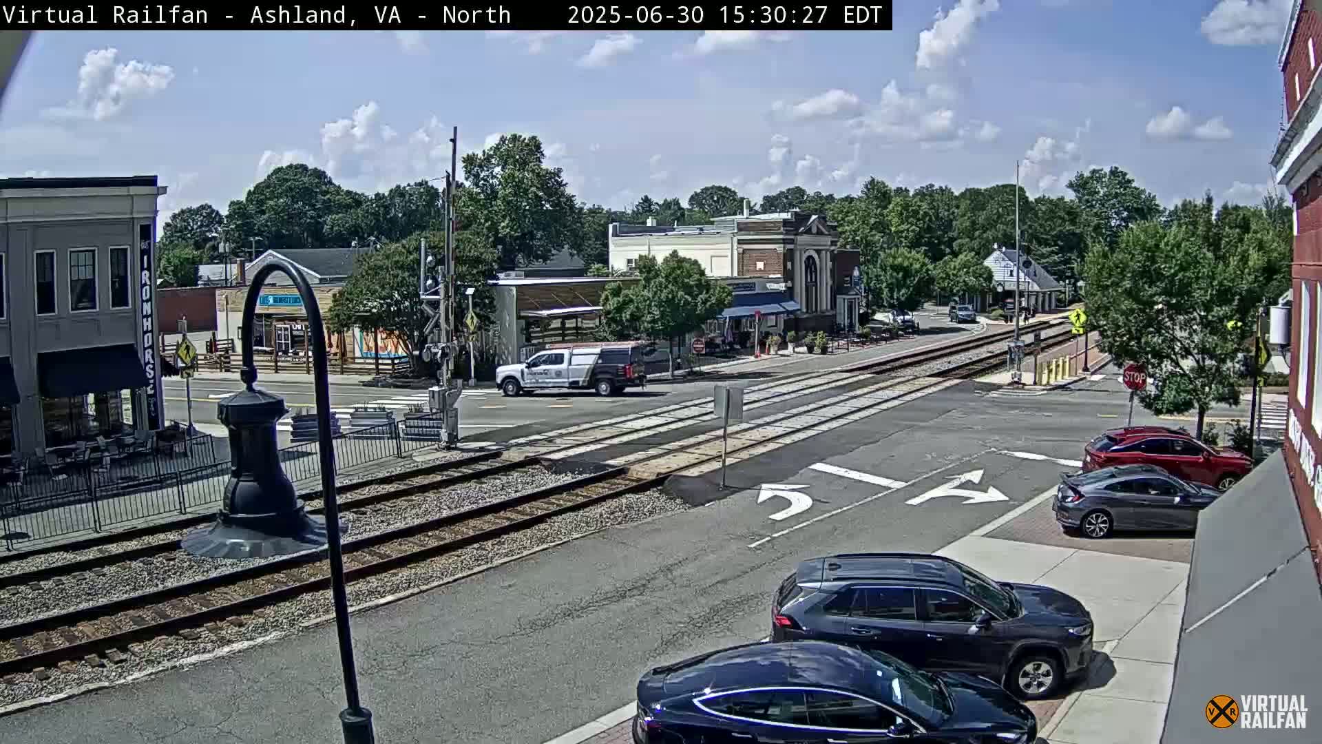 Ashland City East View & Railway Road Live Cam -  Ashland, Hanover, Virginia, USA 