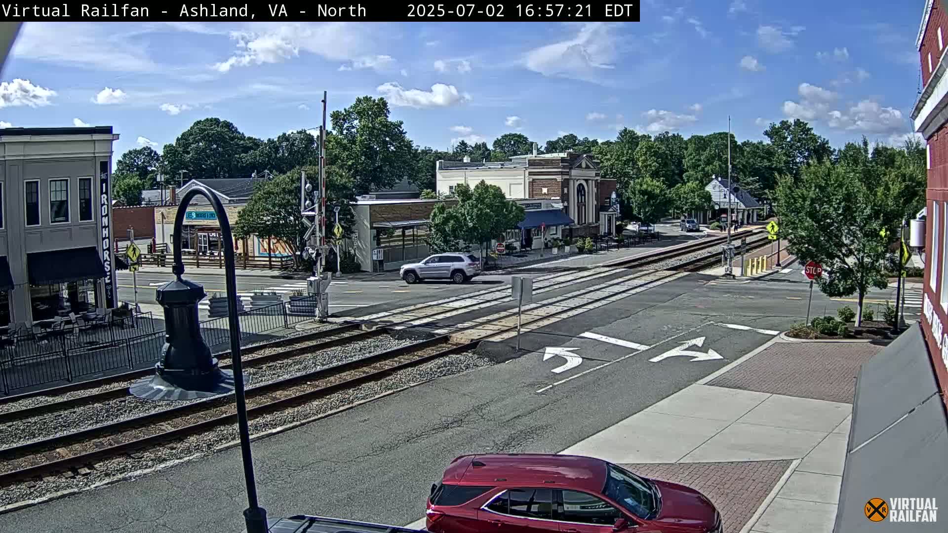 Ashland City East View & Railway Road Live Cam -  Ashland, Hanover, Virginia, USA 