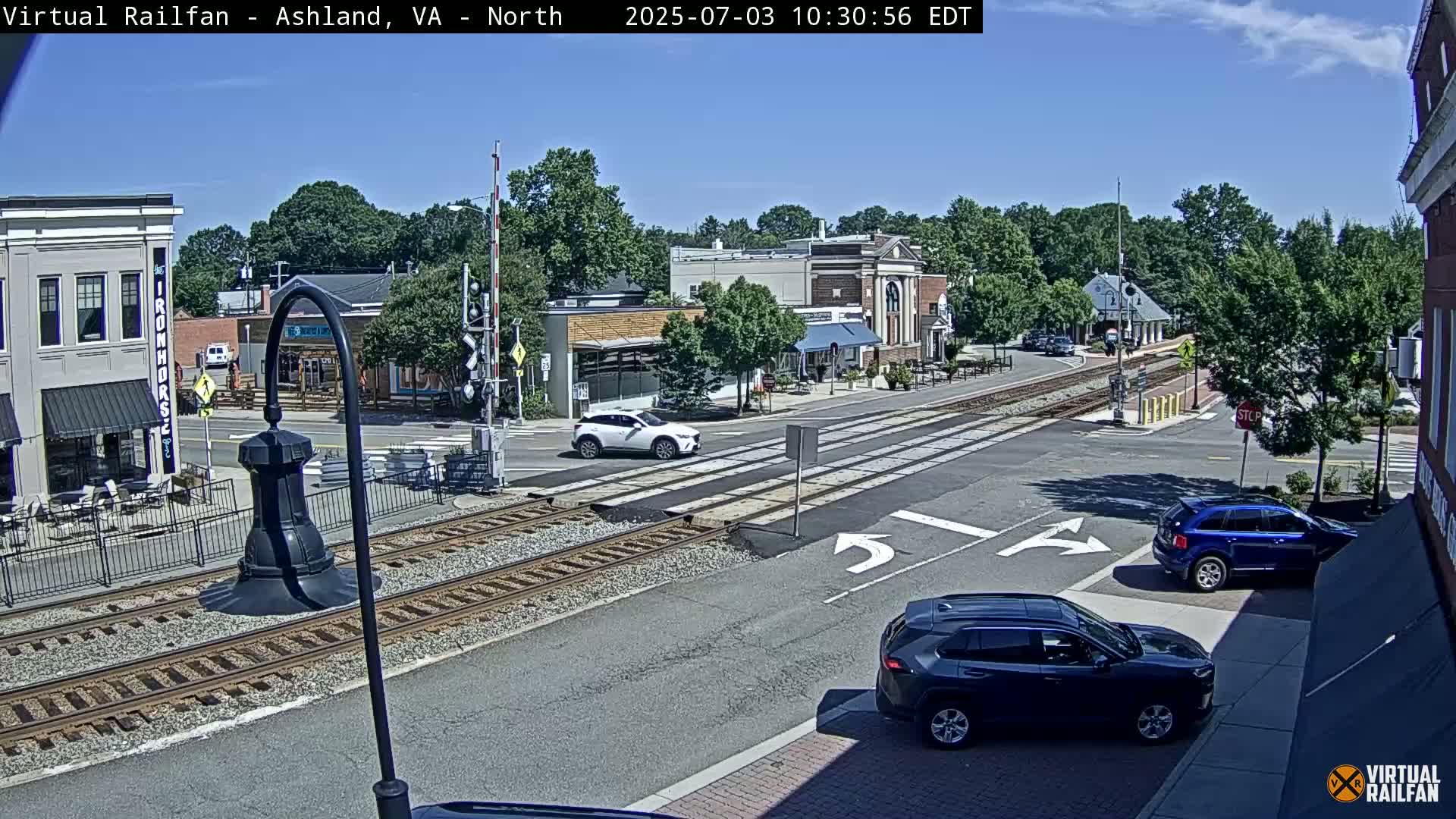 Ashland City East View & Railway Road Live Cam -  Ashland, Hanover, Virginia, USA 