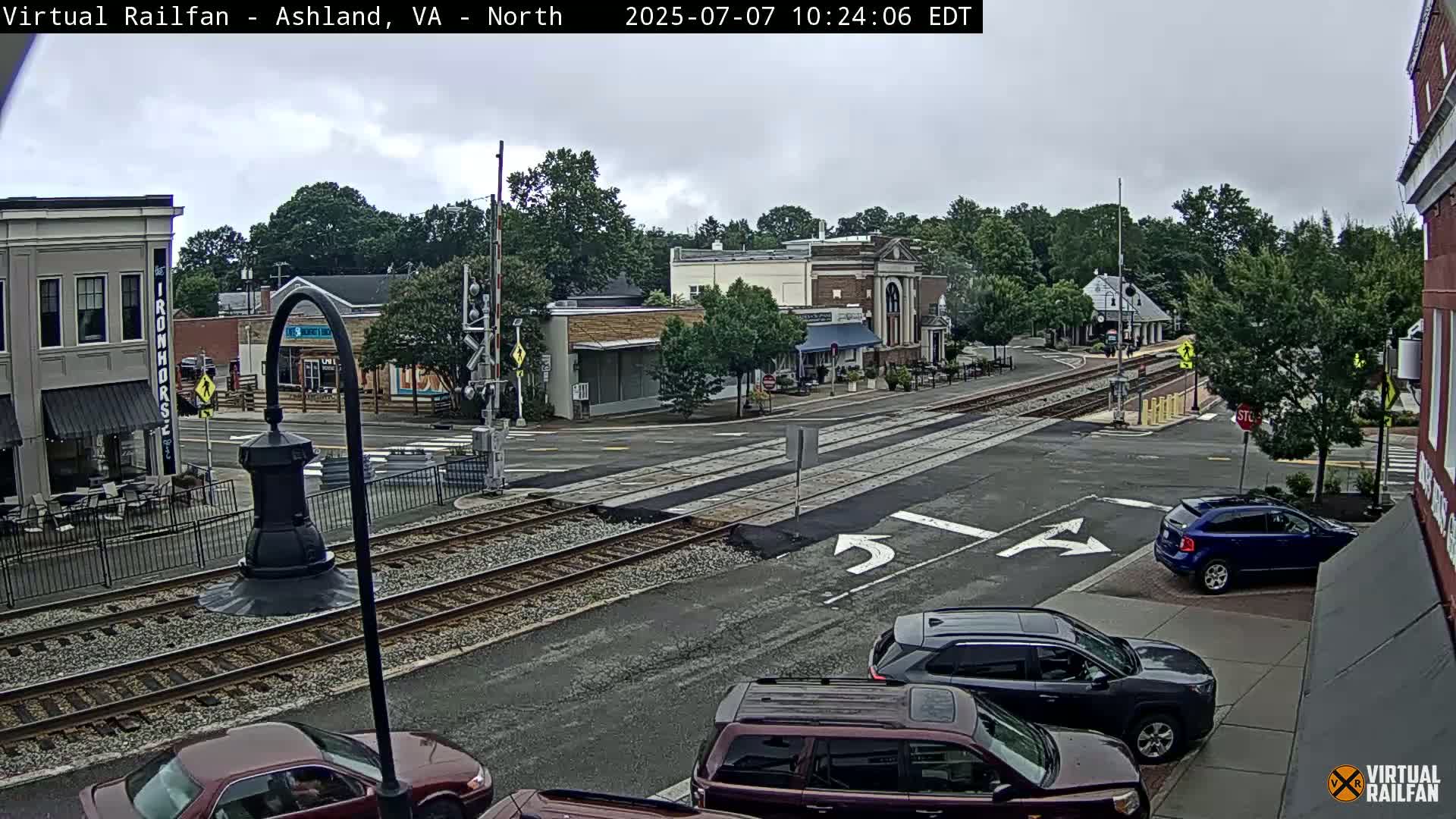 Ashland City East View & Railway Road Live Cam -  Ashland, Hanover, Virginia, USA 