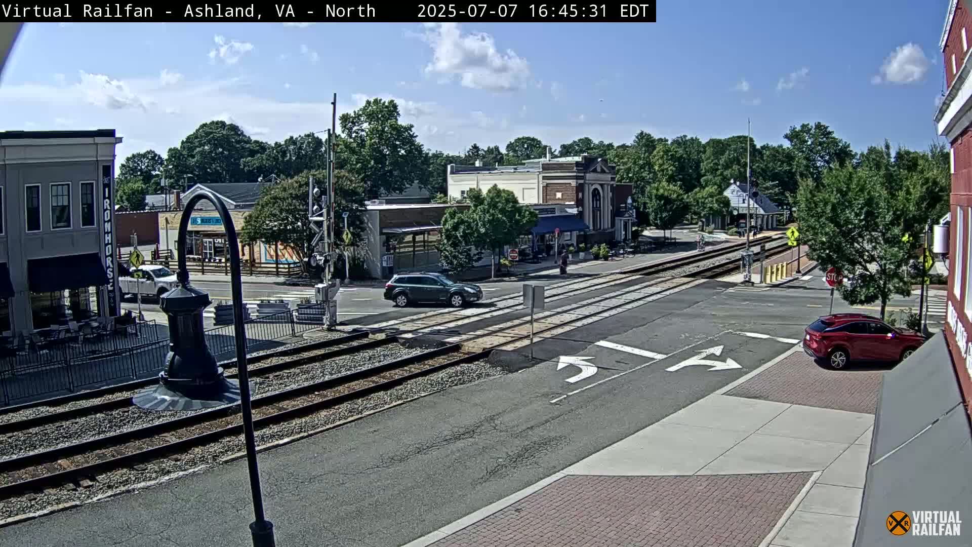 Ashland City East View & Railway Road Live Cam -  Ashland, Hanover, Virginia, USA 