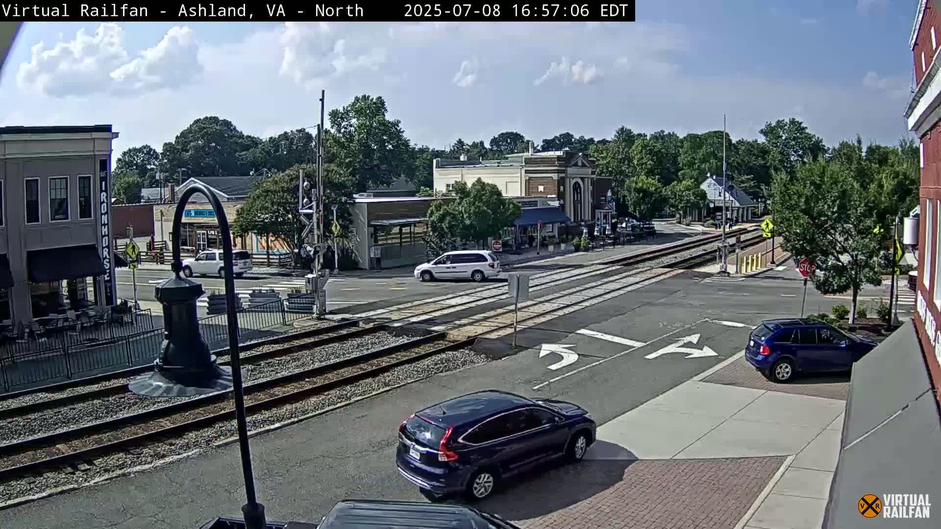 Ashland City East View & Railway Road Live Cam -  Ashland, Hanover, Virginia, USA 