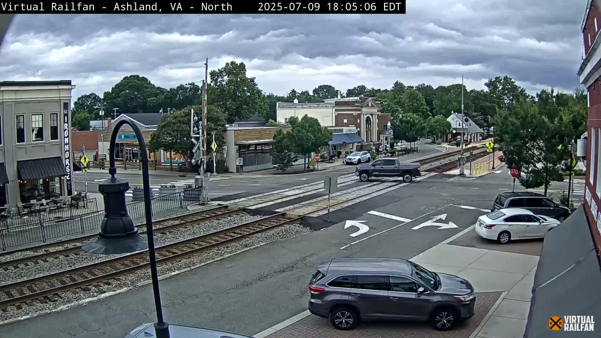 Ashland City East View & Railway Road Live Cam -  Ashland, Hanover, Virginia, USA 