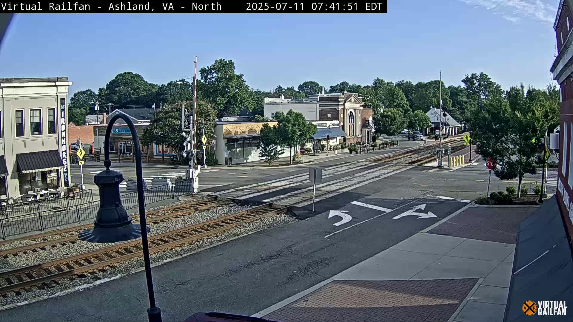 Ashland City East View & Railway Road Live Cam -  Ashland, Hanover, Virginia, USA 