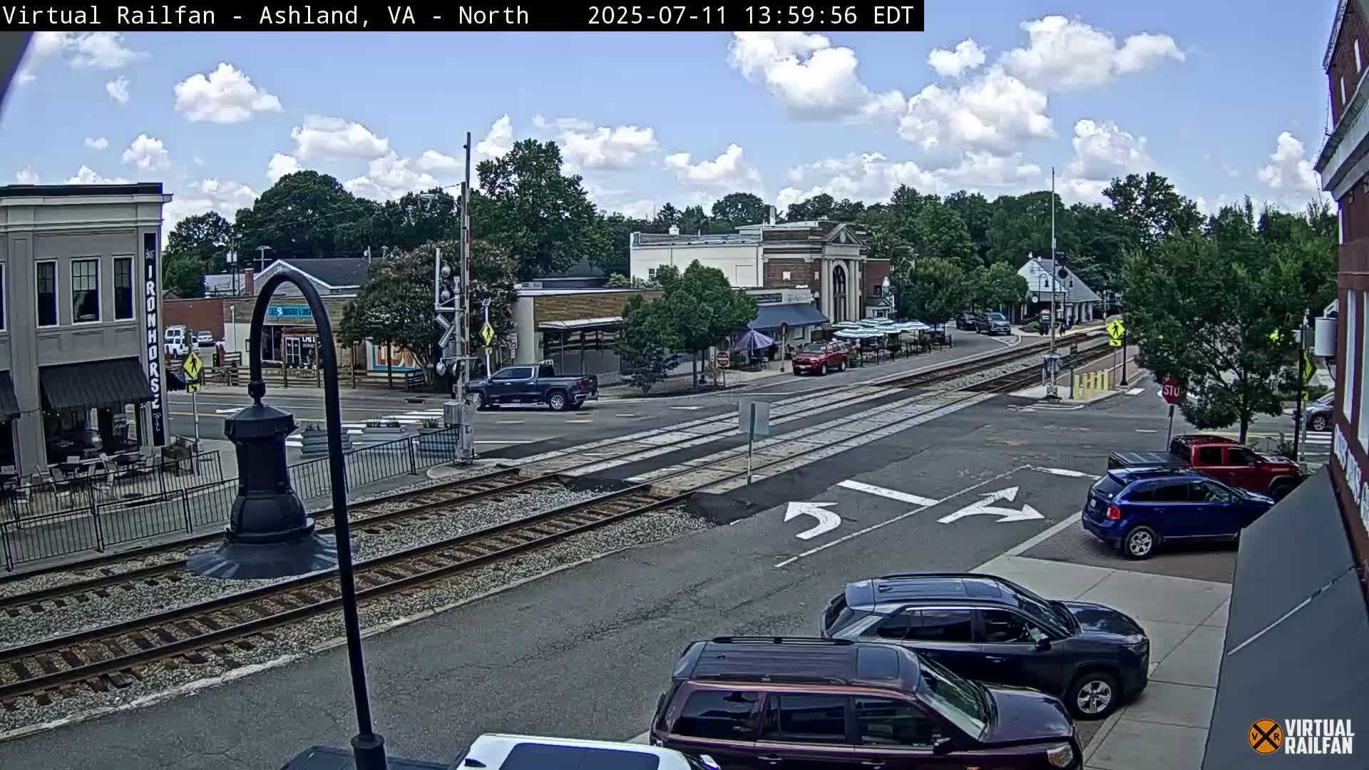 Ashland City East View & Railway Road Live Cam -  Ashland, Hanover, Virginia, USA 