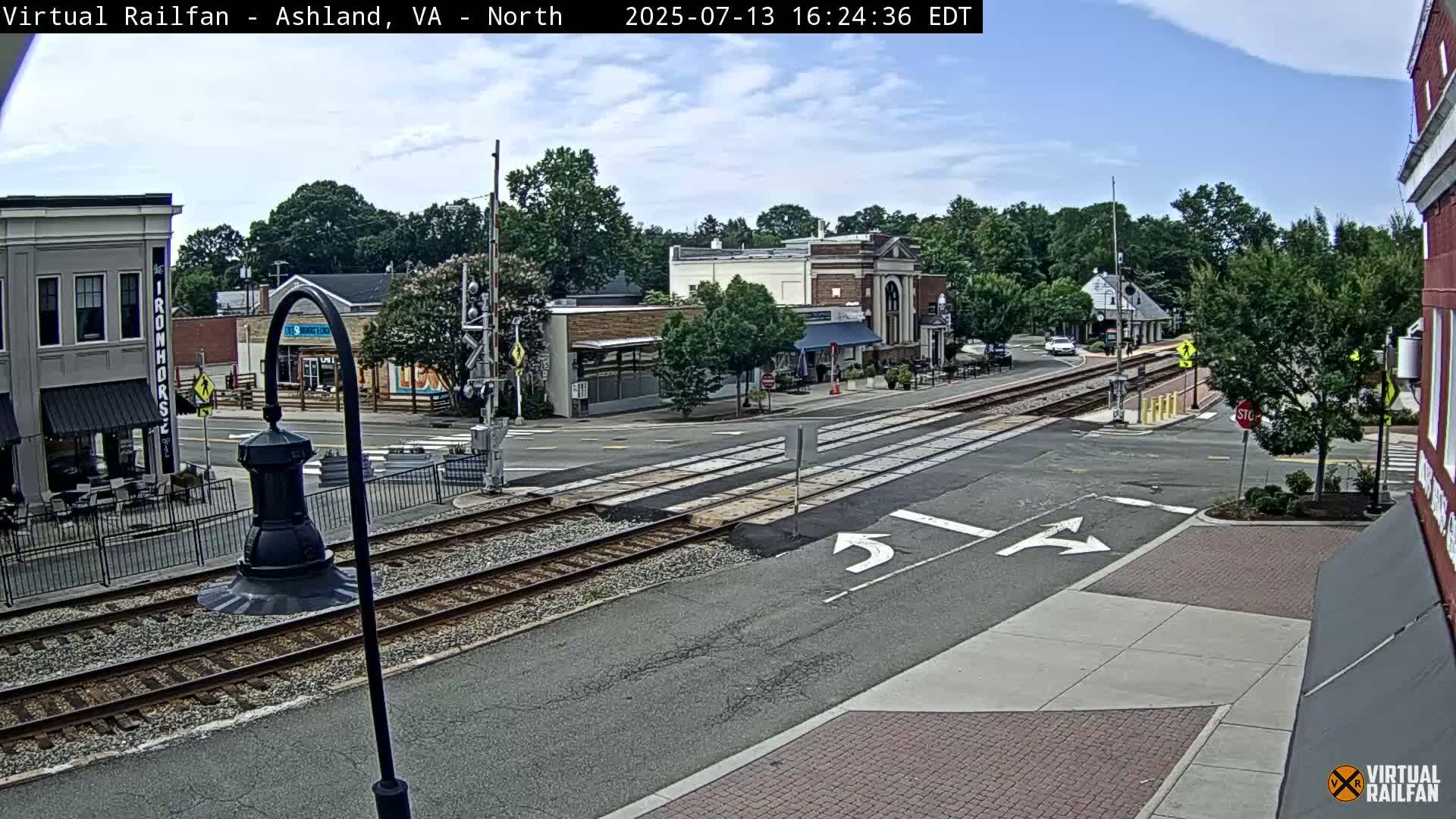 Ashland City East View & Railway Road Live Cam -  Ashland, Hanover, Virginia, USA 