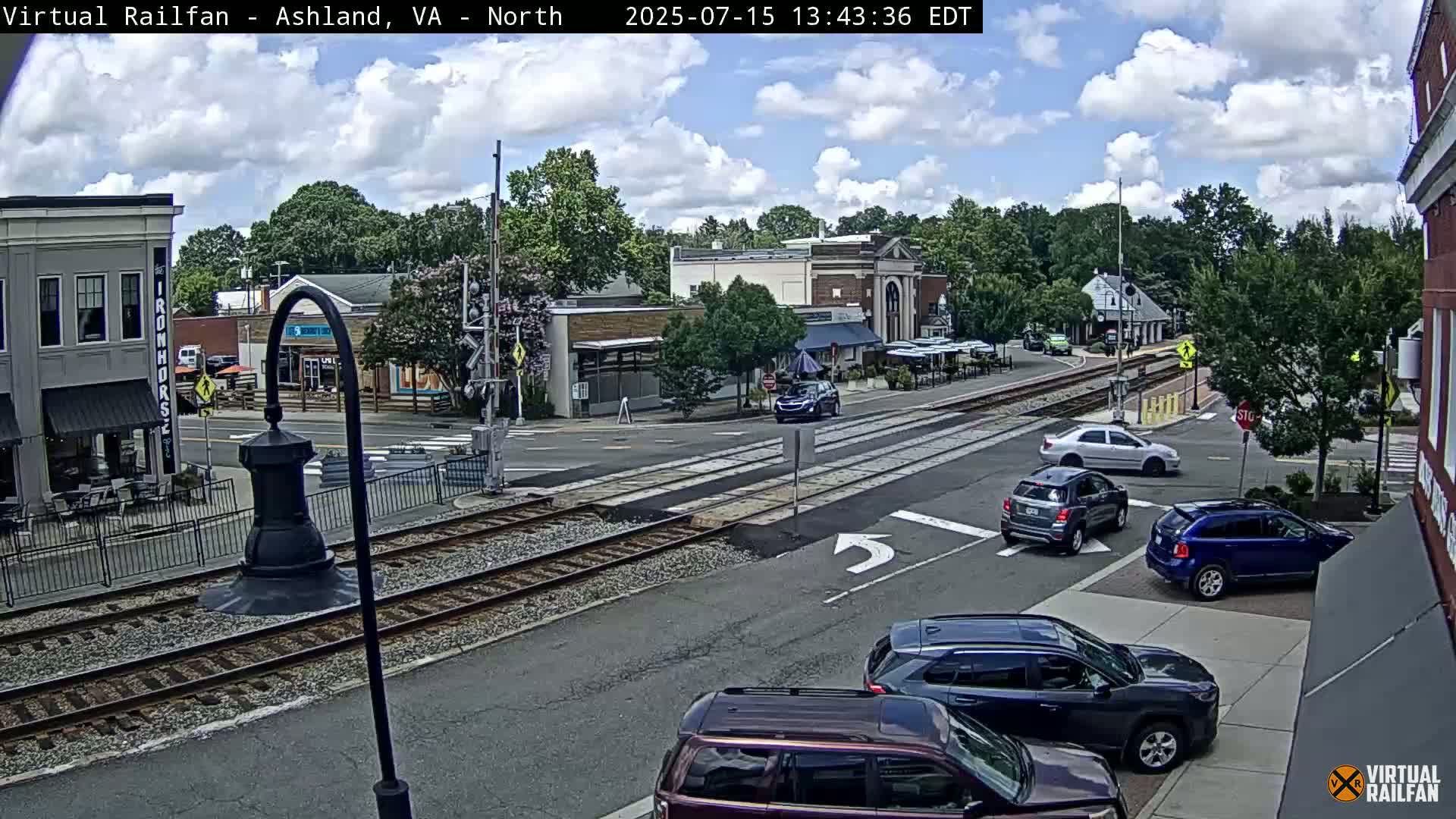 Ashland City East View & Railway Road Live Cam -  Ashland, Hanover, Virginia, USA 