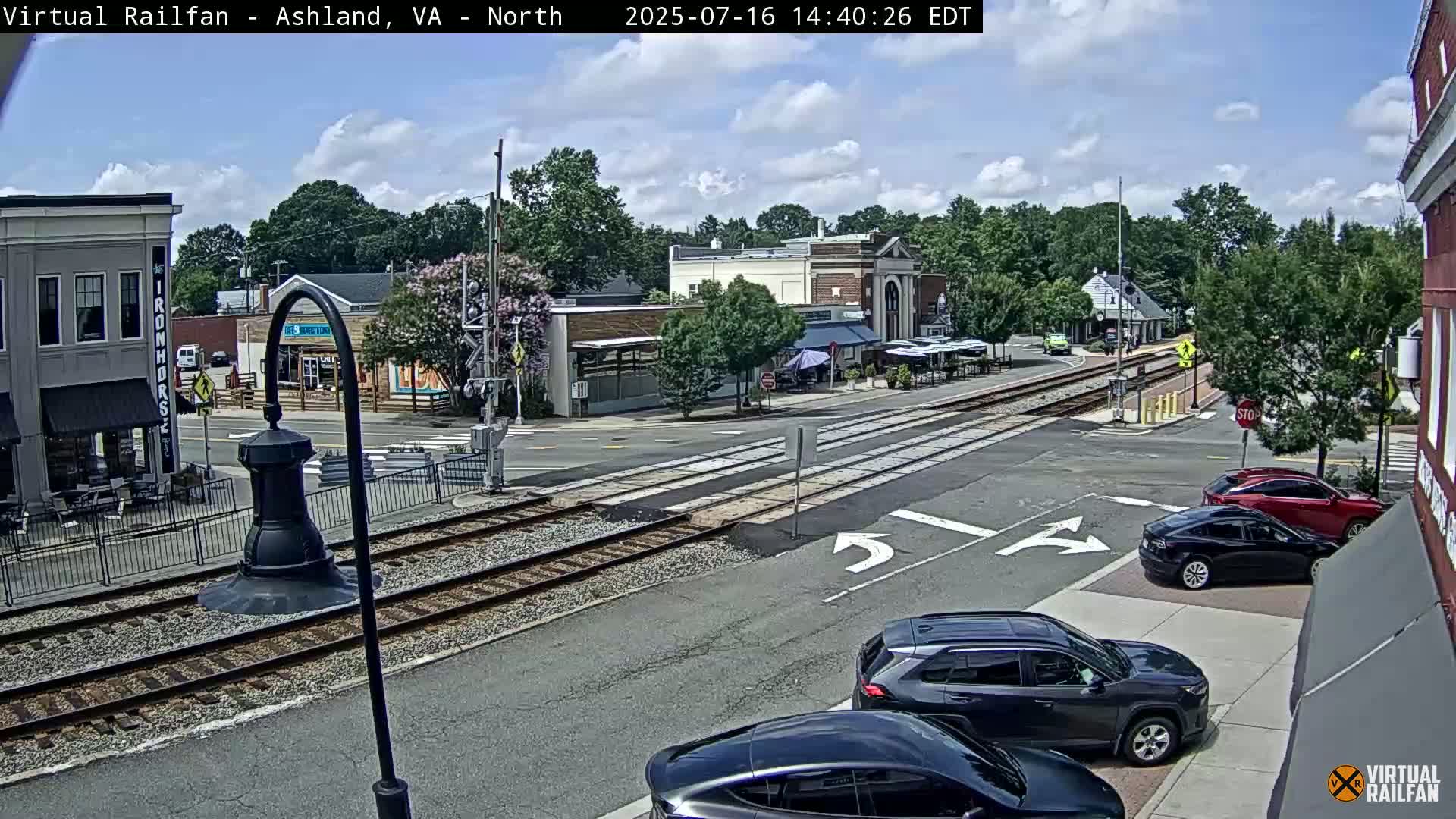 Ashland City East View & Railway Road Live Cam -  Ashland, Hanover, Virginia, USA 