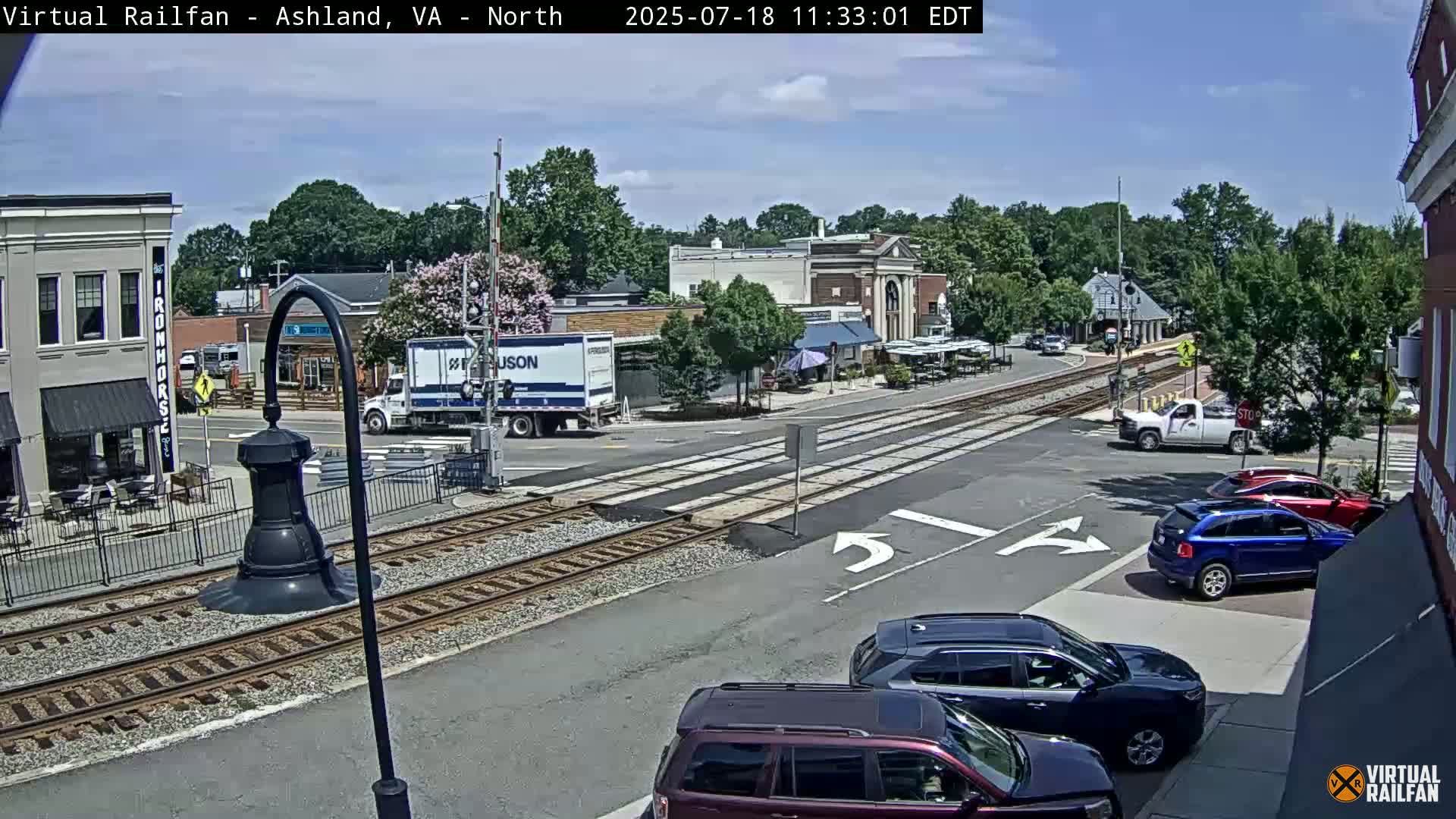 Ashland City East View & Railway Road Live Cam -  Ashland, Hanover, Virginia, USA 