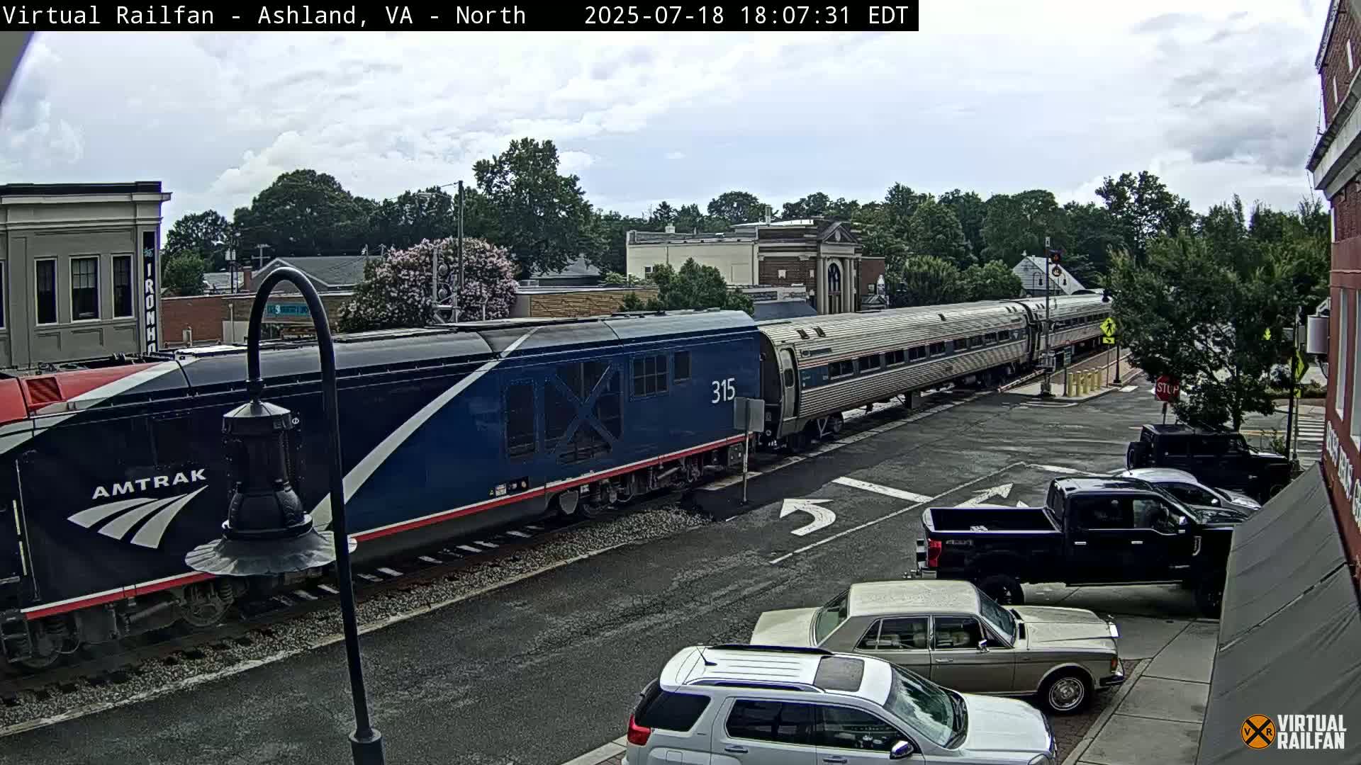 Ashland City East View & Railway Road Live Cam -  Ashland, Hanover, Virginia, USA 