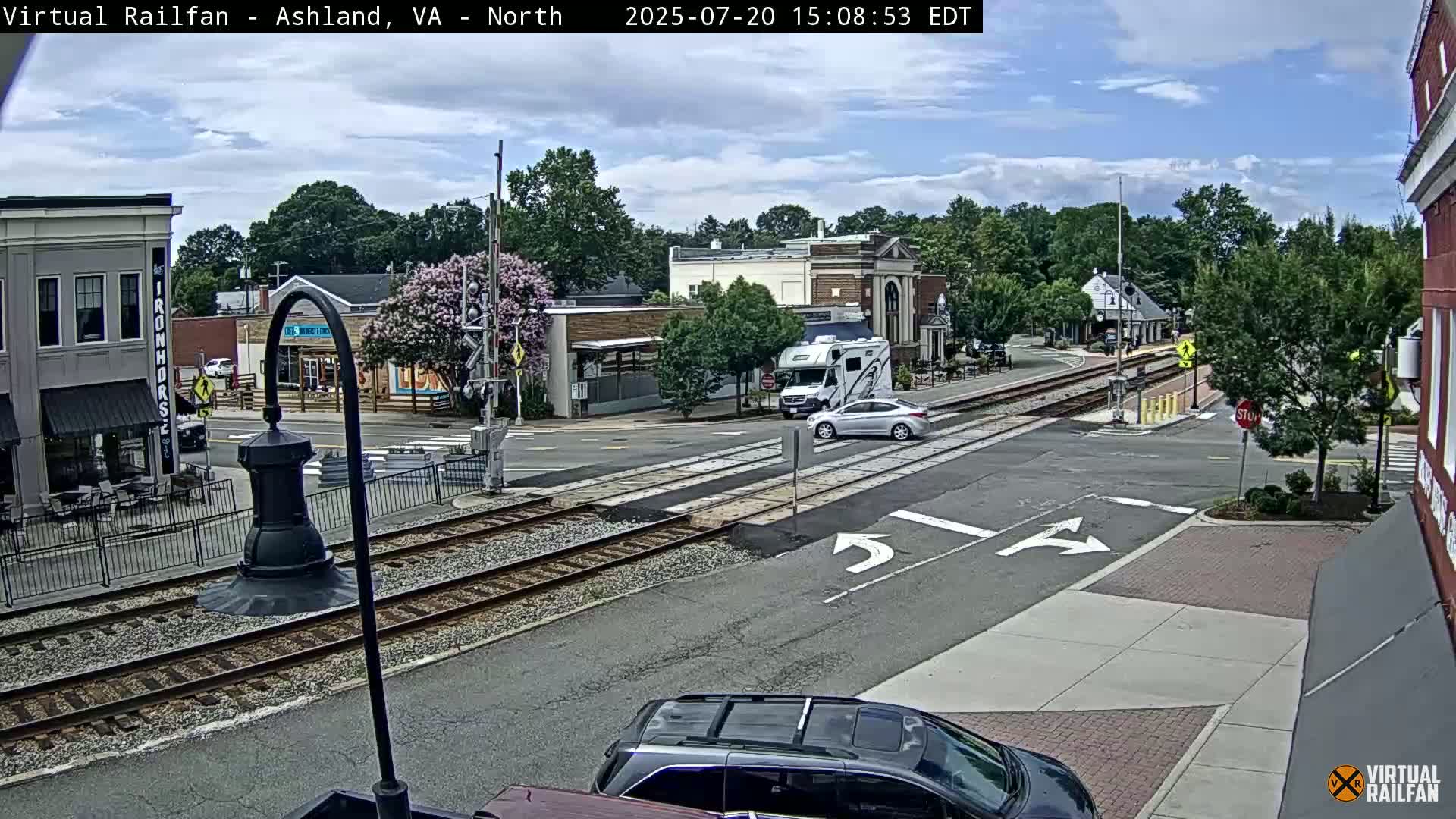 Ashland City East View & Railway Road Live Cam -  Ashland, Hanover, Virginia, USA 