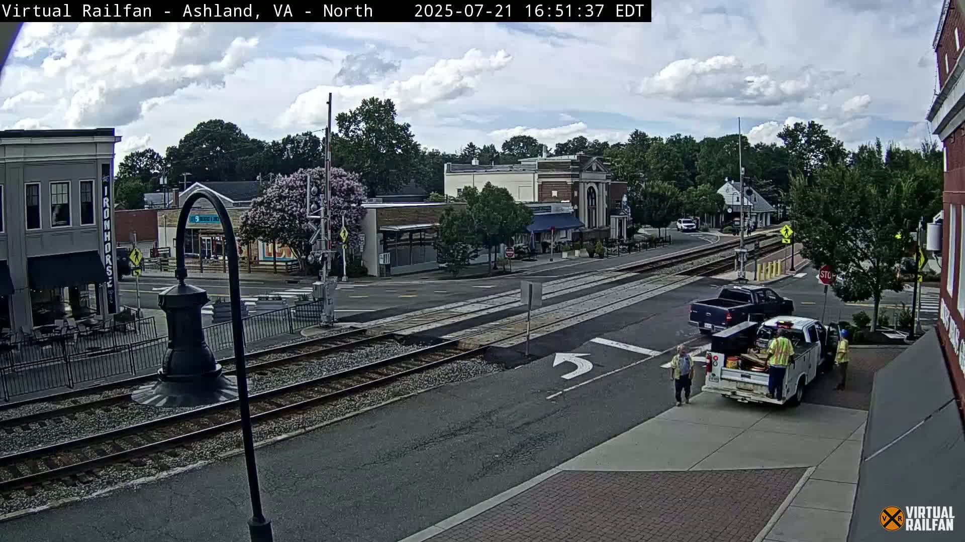 Ashland City East View & Railway Road Live Cam -  Ashland, Hanover, Virginia, USA 