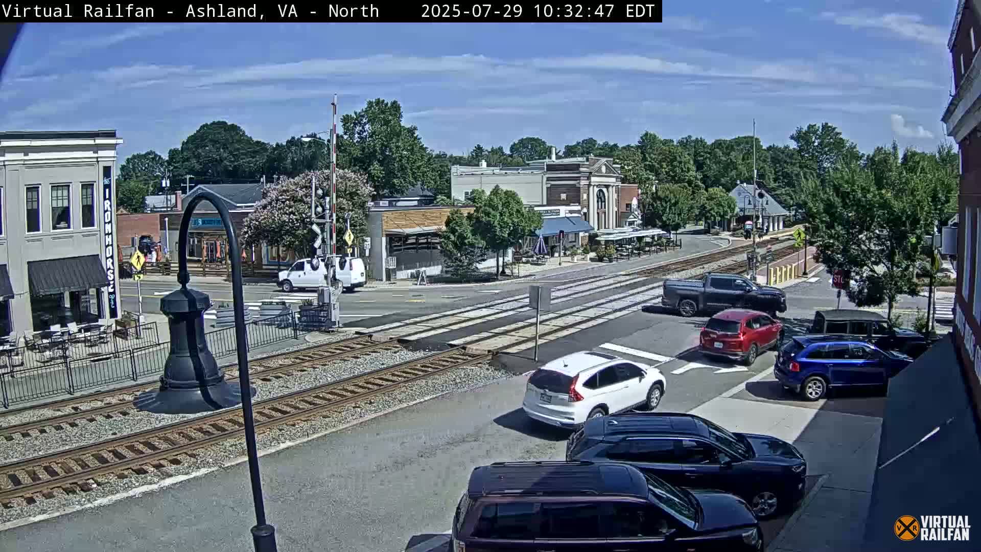 Ashland City East View & Railway Road Live Cam -  Ashland, Hanover, Virginia, USA 