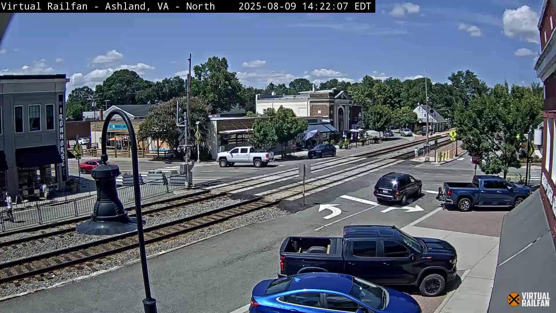 Ashland City East View & Railway Road Live Cam -  Ashland, Hanover, Virginia, USA 