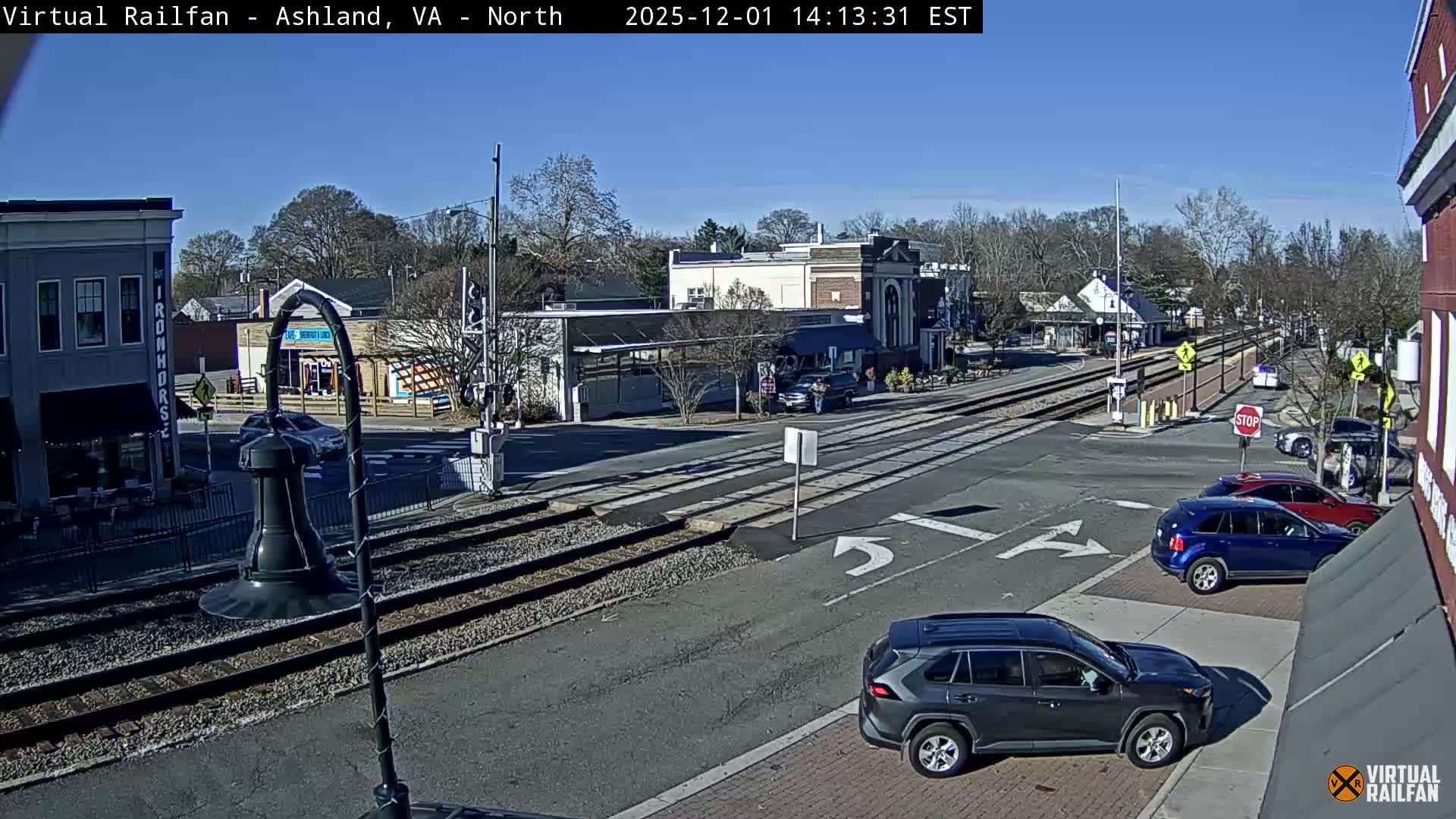 Ashland City East View & Railway Road Live Cam -  Ashland, Hanover, Virginia, USA 