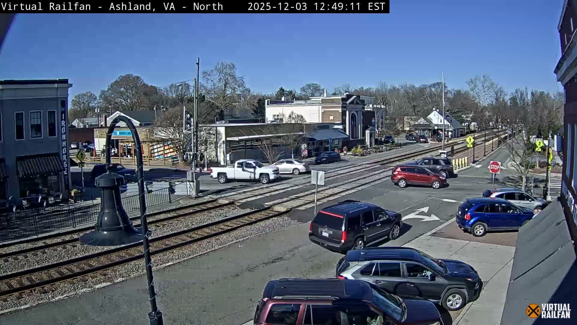 Ashland City East View & Railway Road Live Cam -  Ashland, Hanover, Virginia, USA 