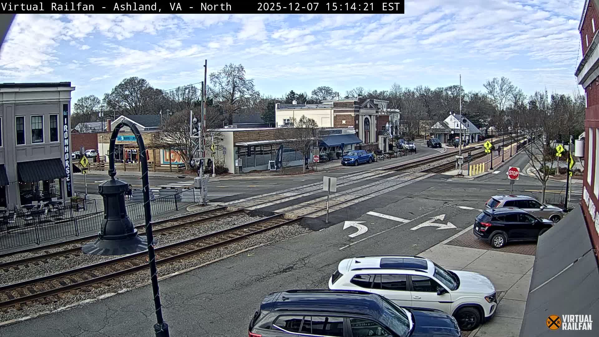 Ashland City East View & Railway Road Live Cam -  Ashland, Hanover, Virginia, USA 