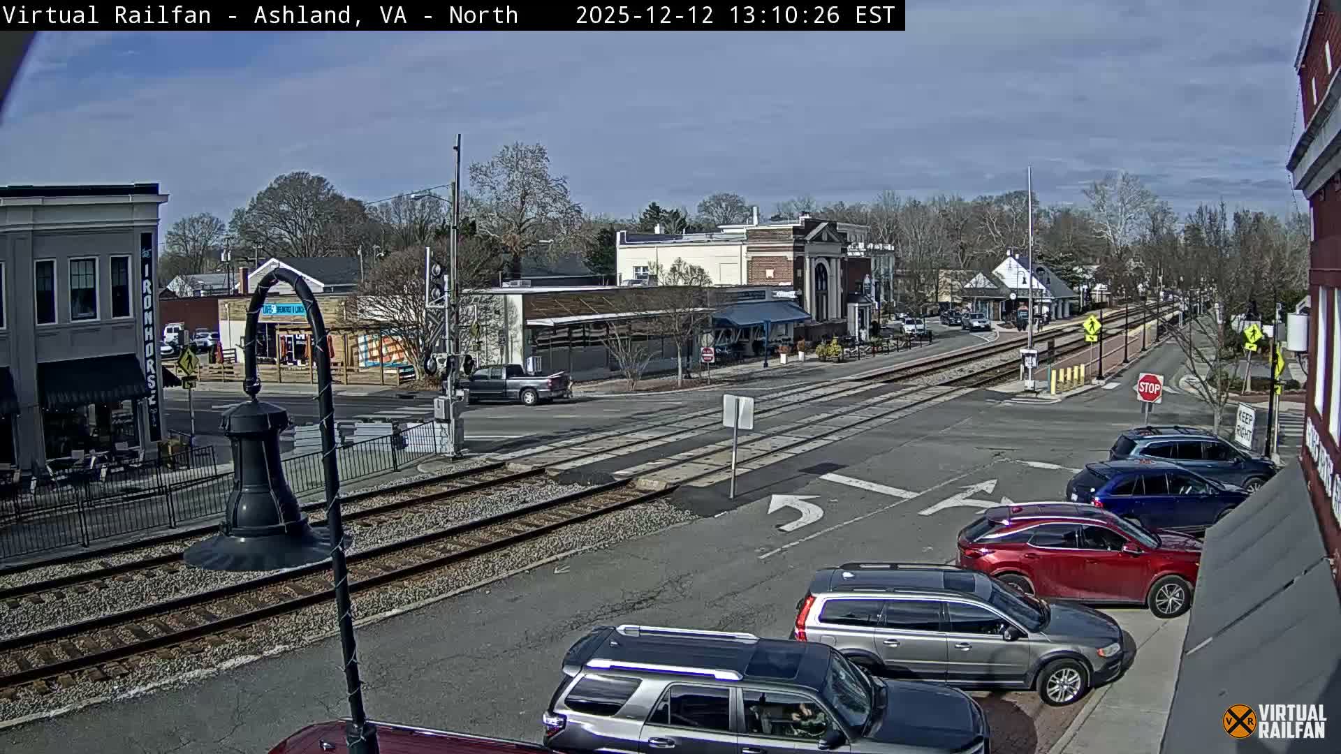 Ashland City East View & Railway Road Live Cam -  Ashland, Hanover, Virginia, USA 