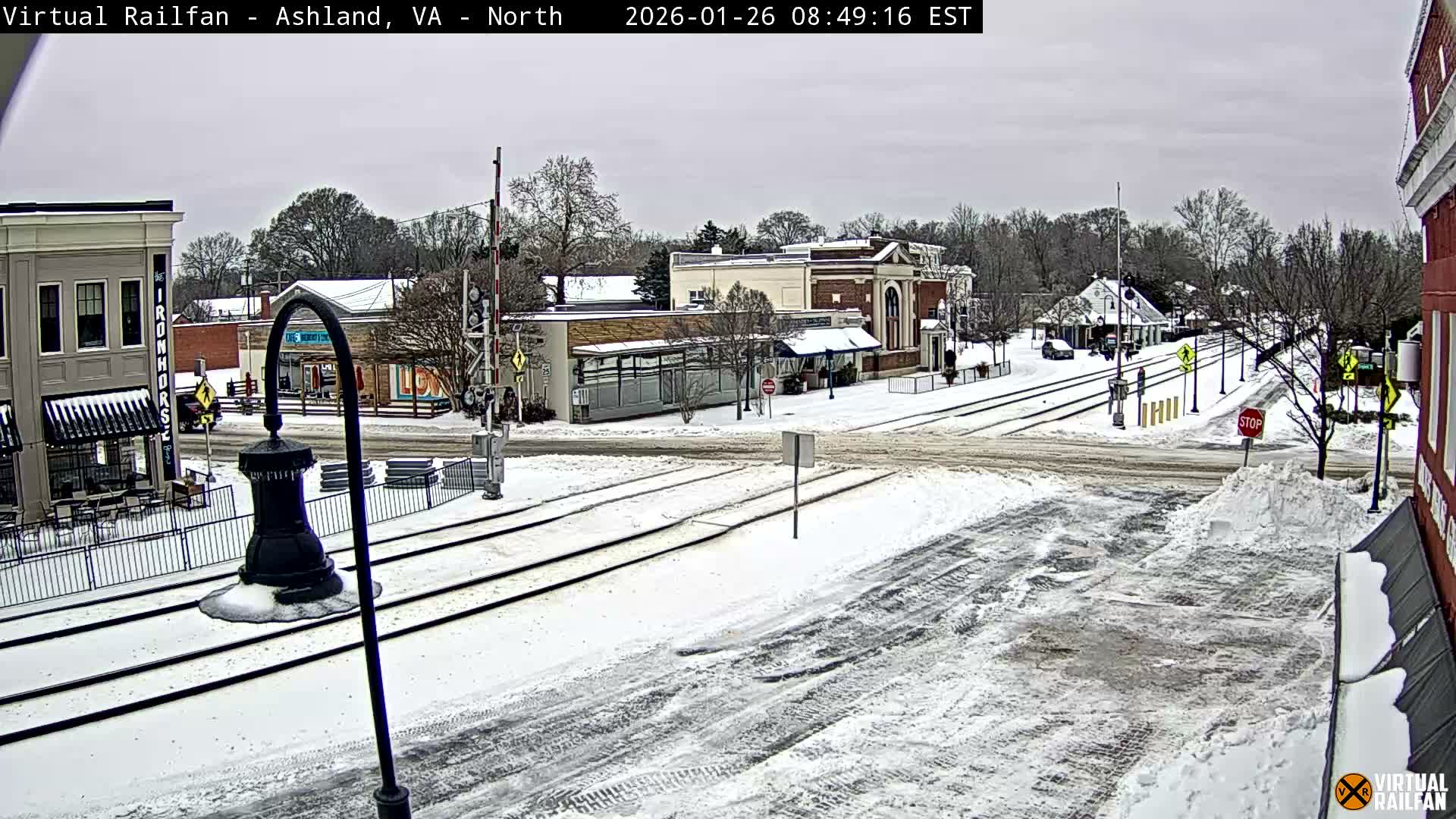 Ashland City East View & Railway Road Live Cam -  Ashland, Hanover, Virginia, USA 