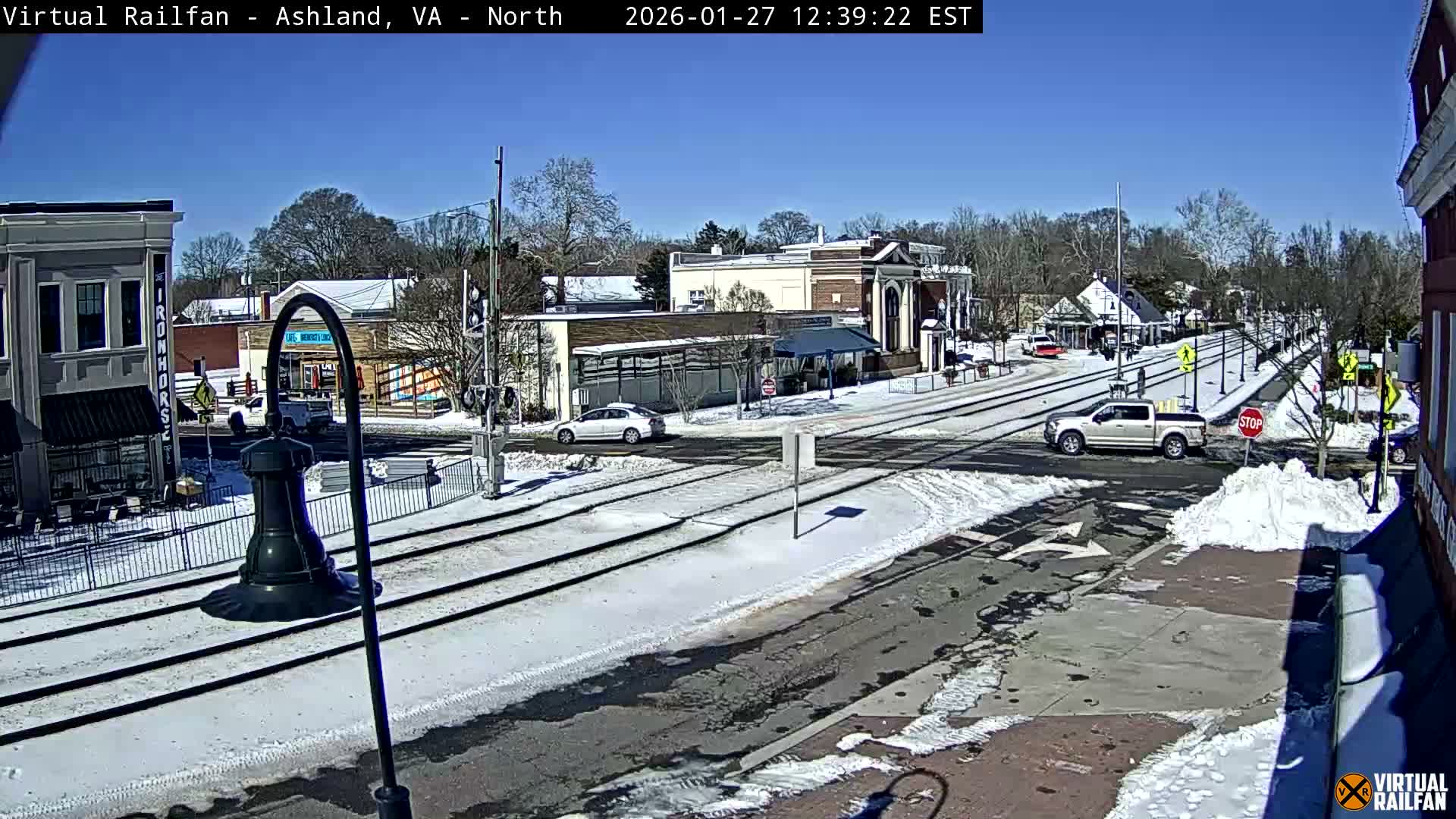 Ashland City East View & Railway Road Live Cam -  Ashland, Hanover, Virginia, USA 