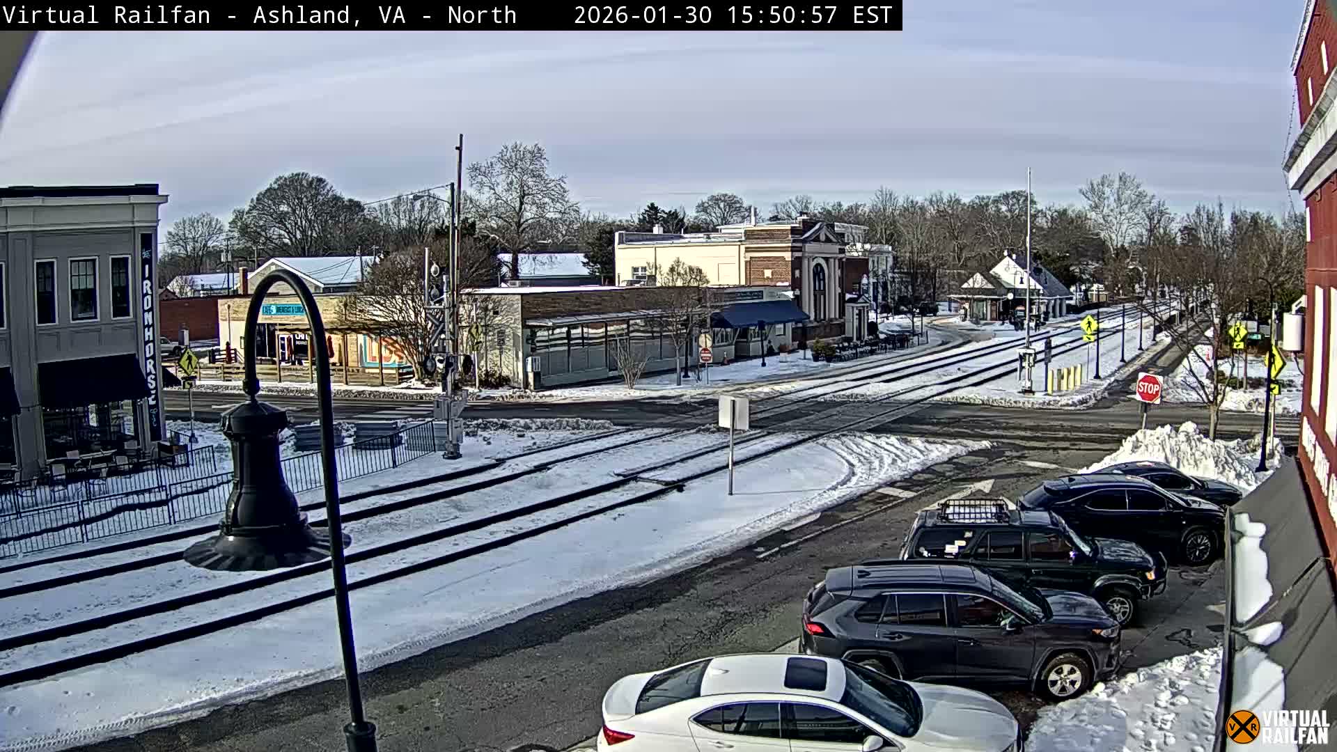 Ashland City East View & Railway Road Live Cam -  Ashland, Hanover, Virginia, USA 