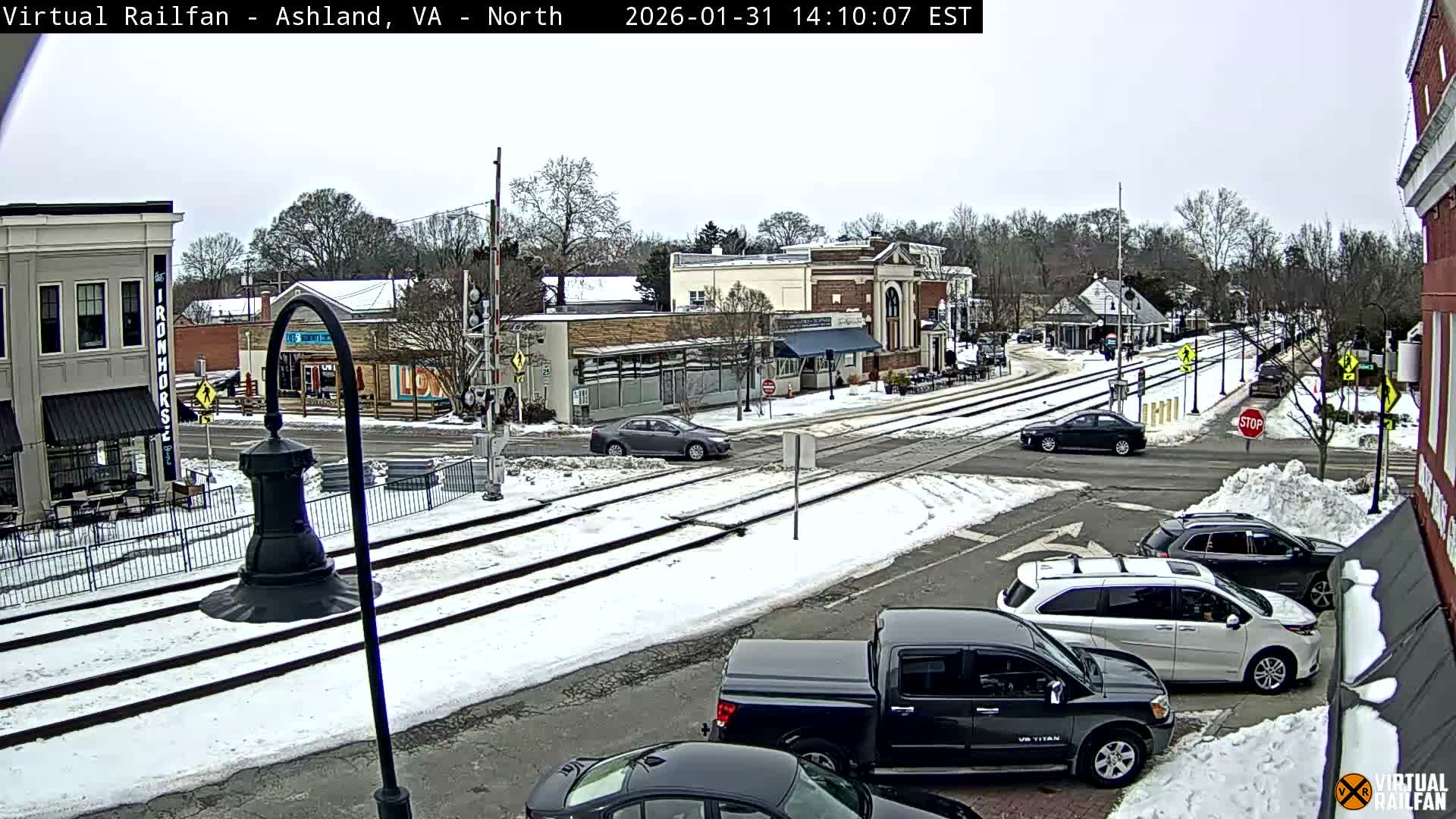 Ashland City East View & Railway Road Live Cam -  Ashland, Hanover, Virginia, USA 