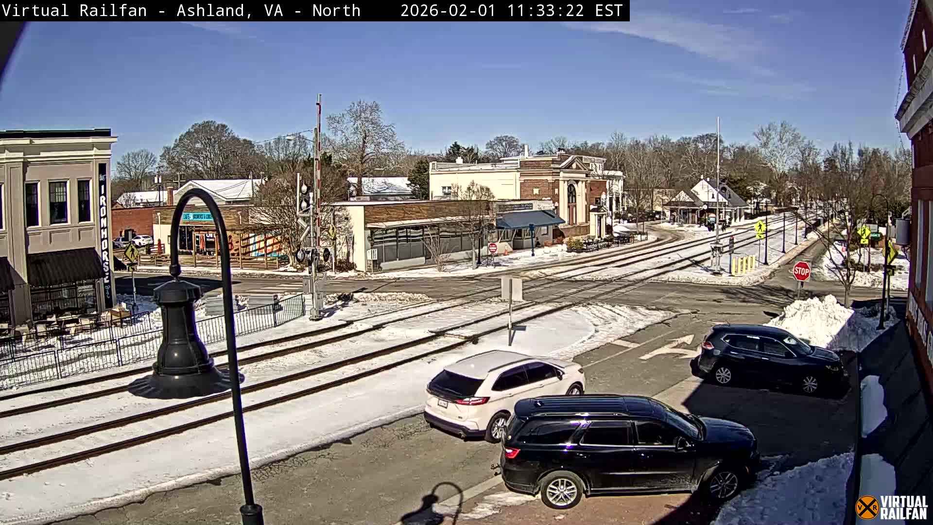 Ashland City East View & Railway Road Live Cam -  Ashland, Hanover, Virginia, USA 