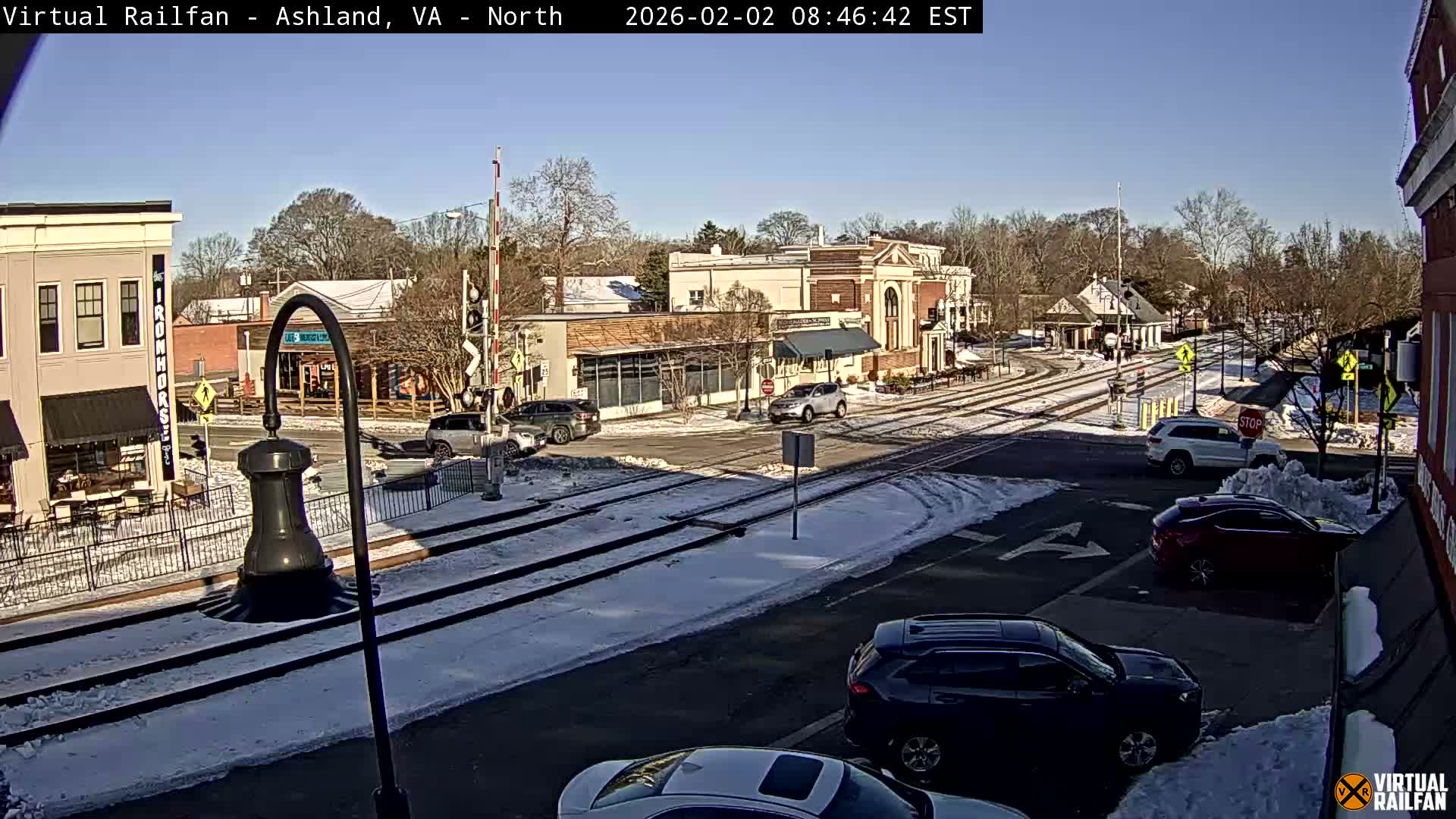 Ashland City East View & Railway Road Live Cam -  Ashland, Hanover, Virginia, USA 