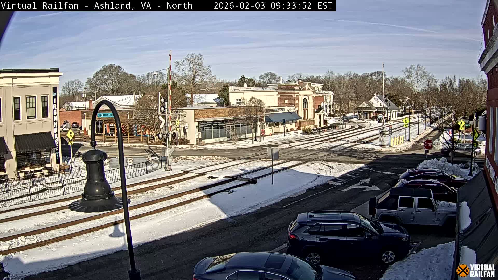 Ashland City East View & Railway Road Live Cam -  Ashland, Hanover, Virginia, USA 