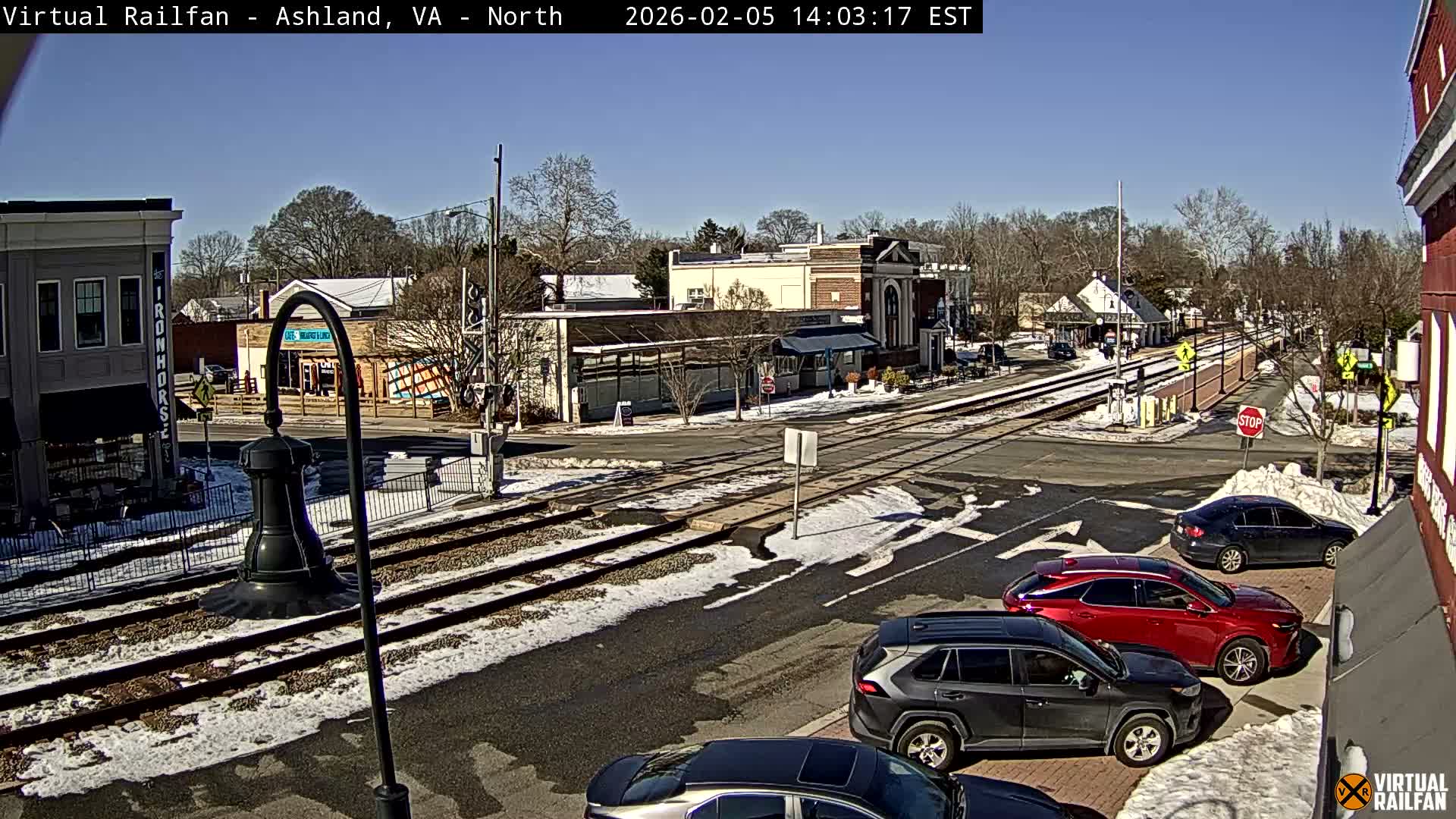 Ashland City East View & Railway Road Live Cam -  Ashland, Hanover, Virginia, USA 