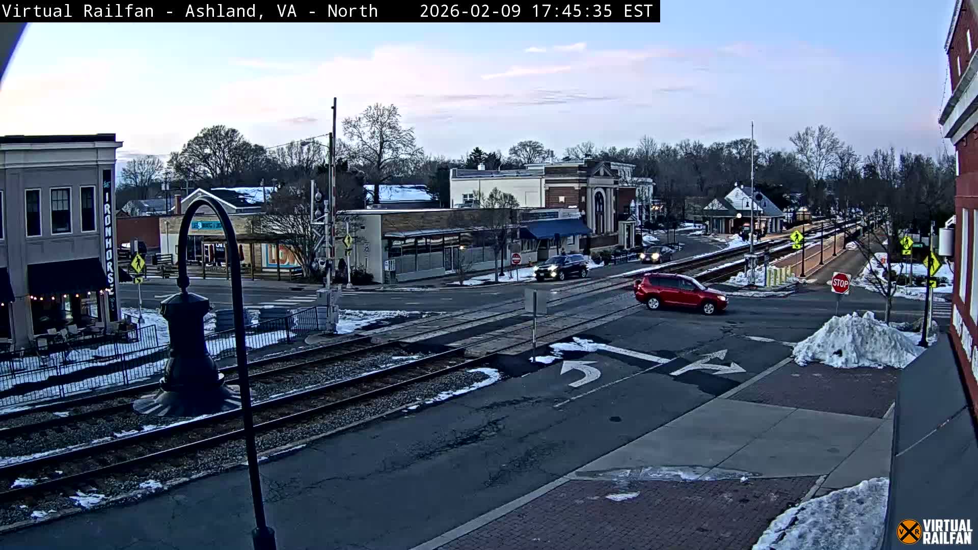 Ashland City East View & Railway Road Live Cam -  Ashland, Hanover, Virginia, USA 