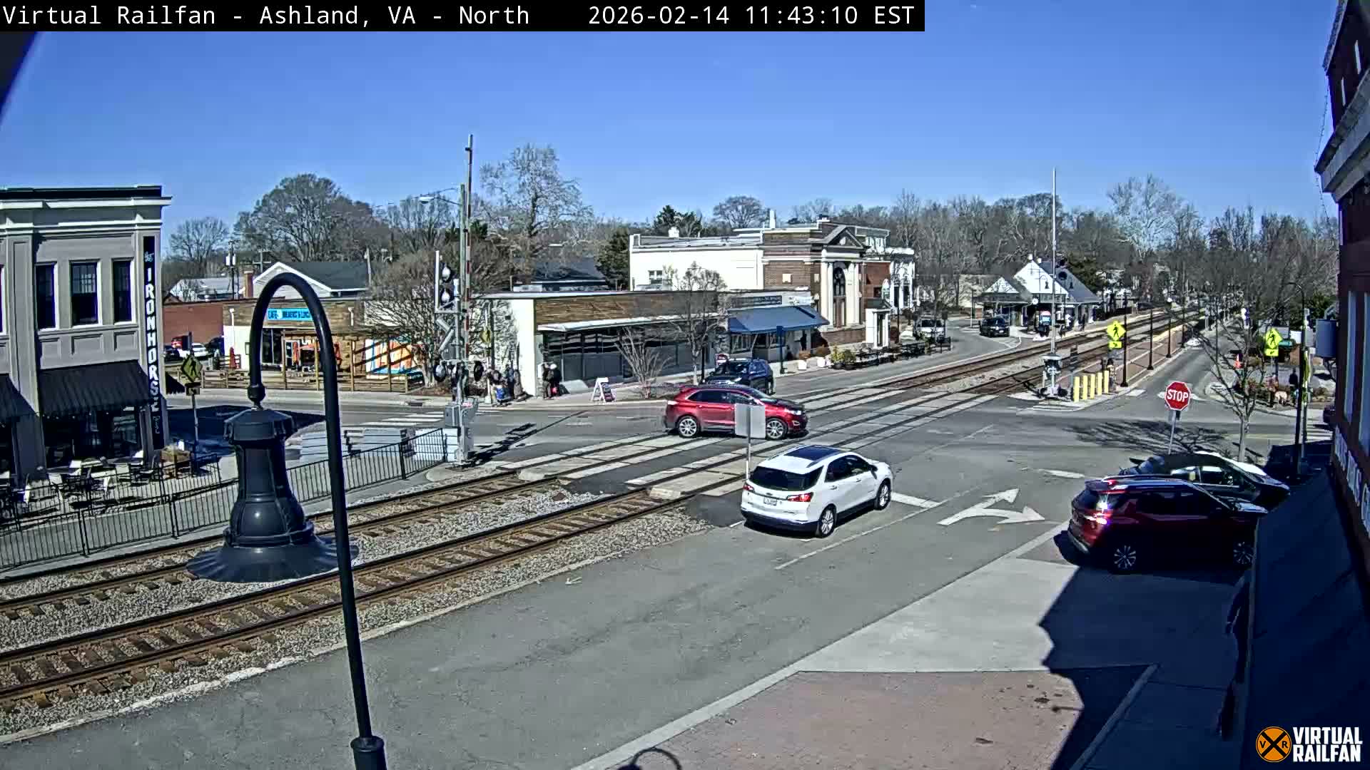 Ashland City East View & Railway Road Live Cam -  Ashland, Hanover, Virginia, USA 