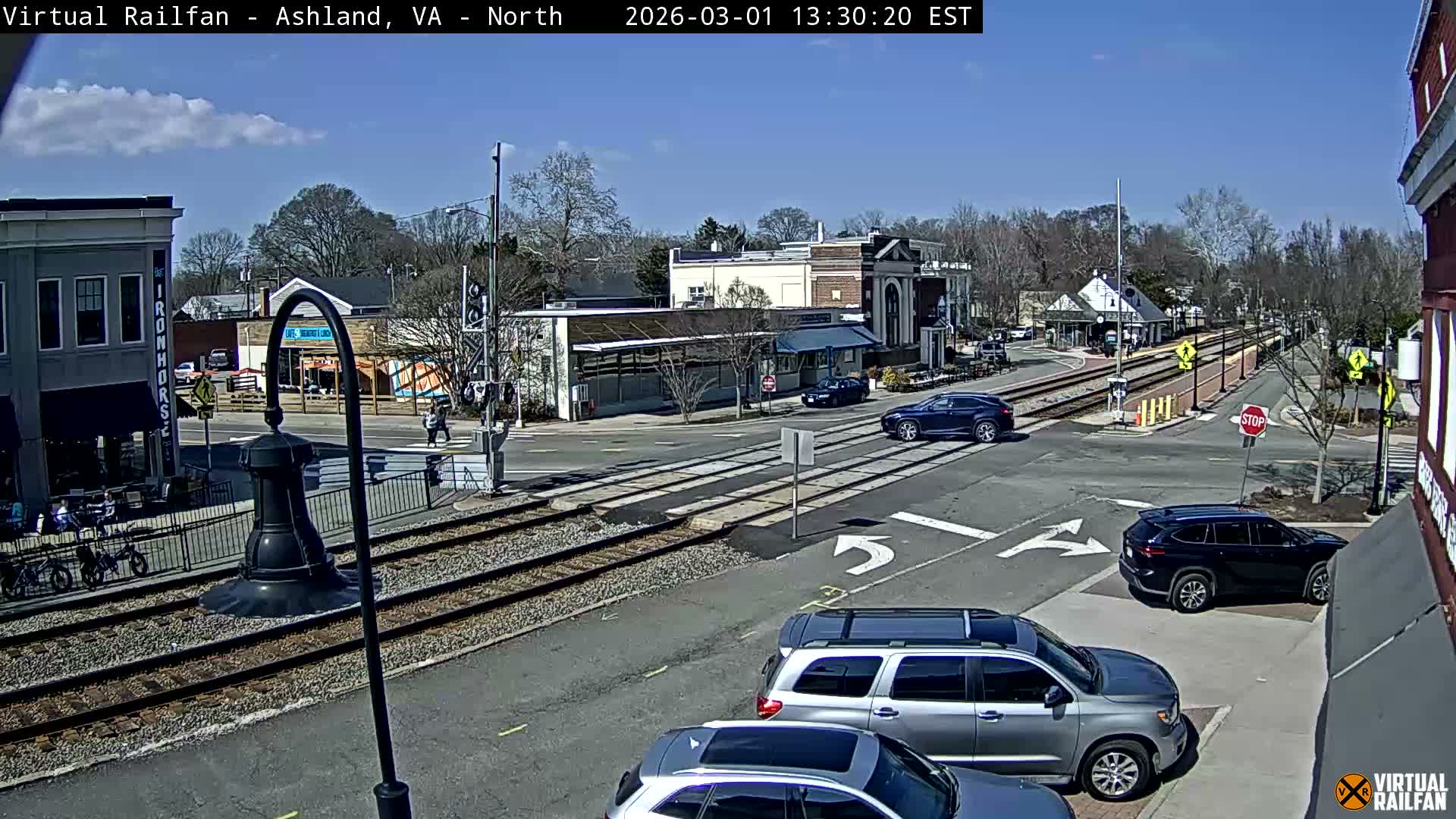 Ashland City East View & Railway Road Live Cam -  Ashland, Hanover, Virginia, USA 
