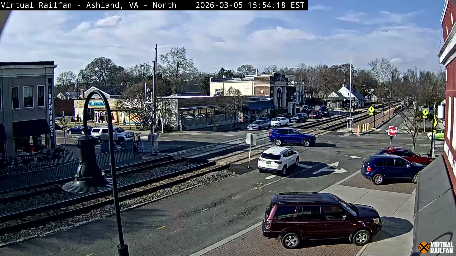 Ashland City East View & Railway Road Live Cam -  Ashland, Hanover, Virginia, USA 