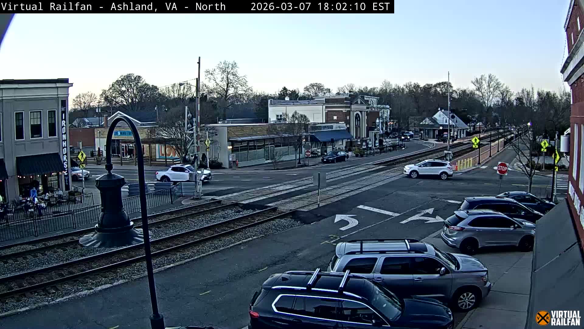 Ashland City East View & Railway Road Live Cam -  Ashland, Hanover, Virginia, USA 