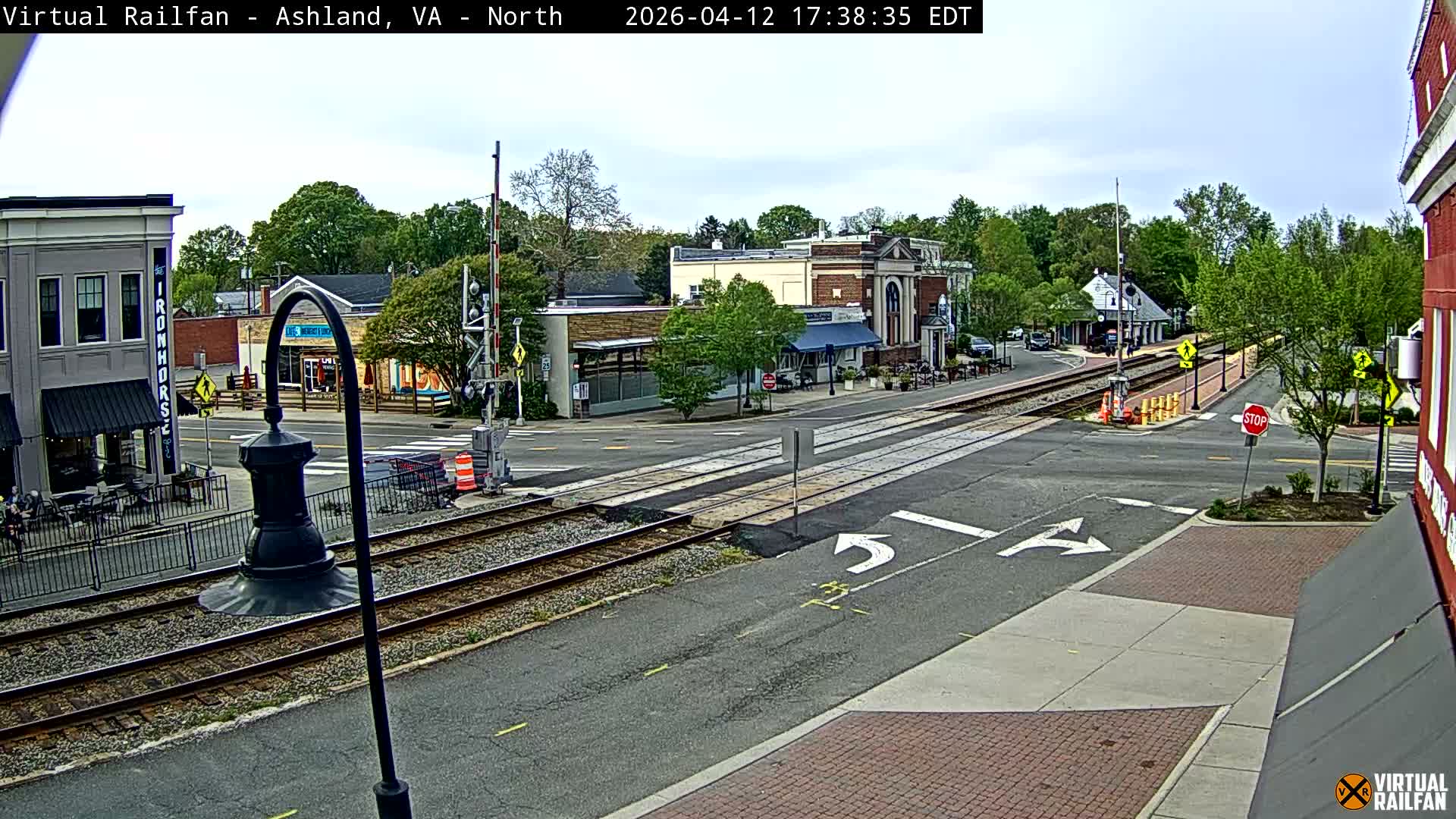 Ashland City East View & Railway Road Live Cam -  Ashland, Hanover, Virginia, USA 