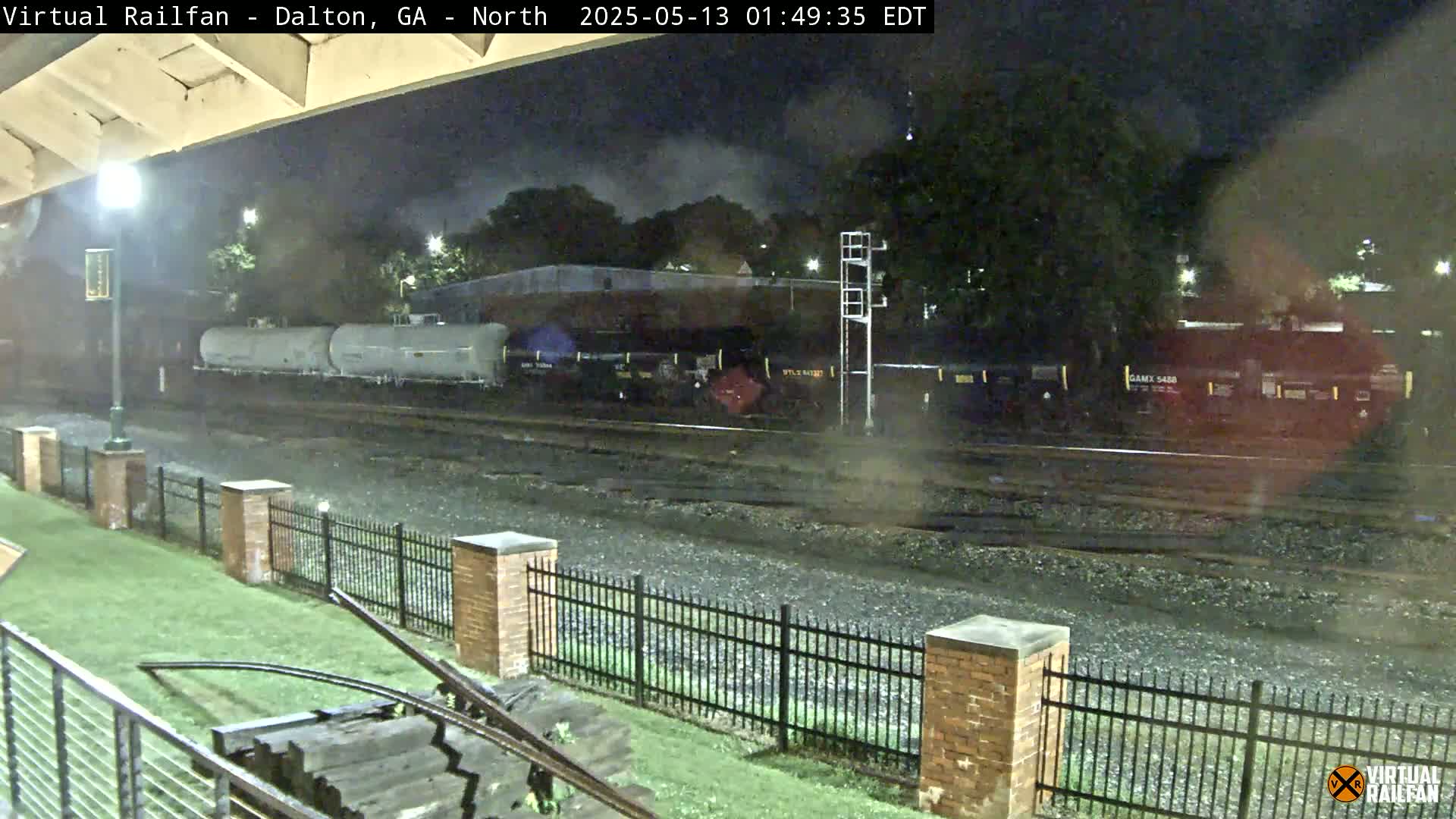 Dalton Railway Road from Dalton freight Depot Live Cam - Dalton, Whitfield, Georgia, USA