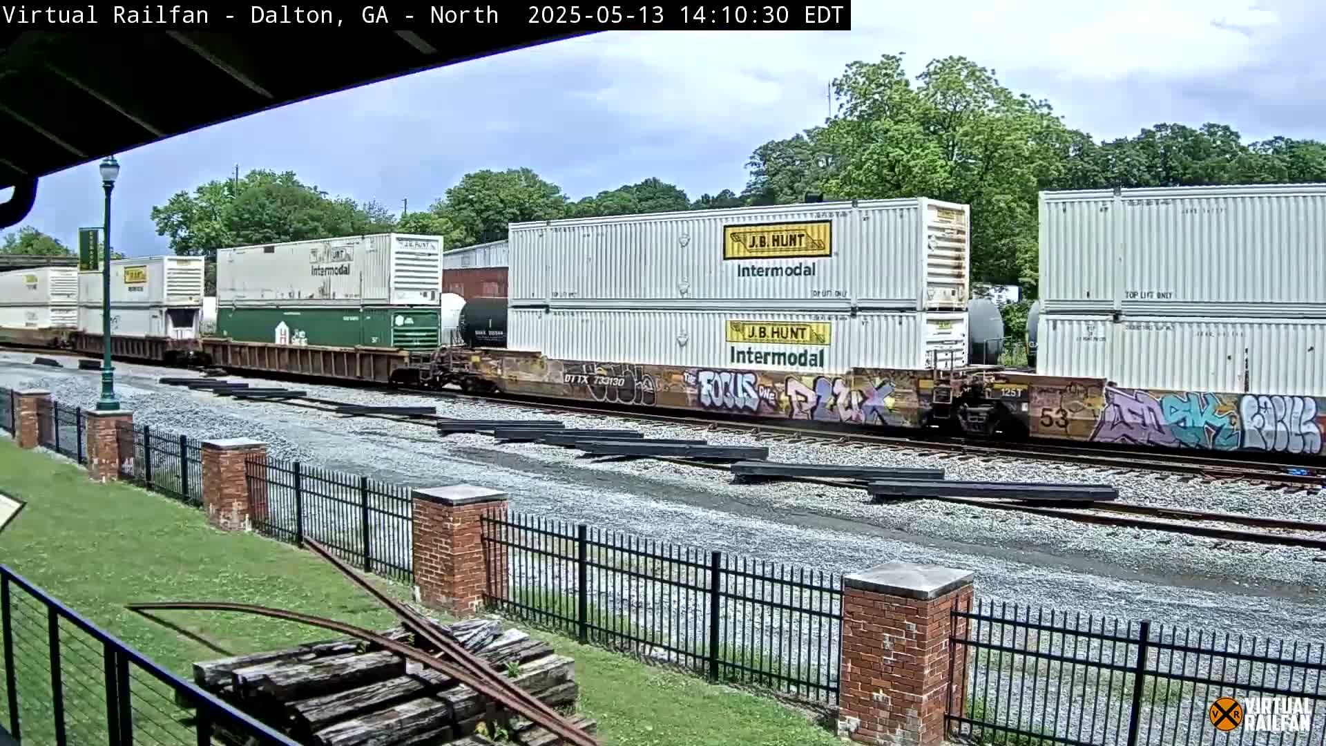 Dalton Railway Road from Dalton freight Depot Live Cam - Dalton, Whitfield, Georgia, USA