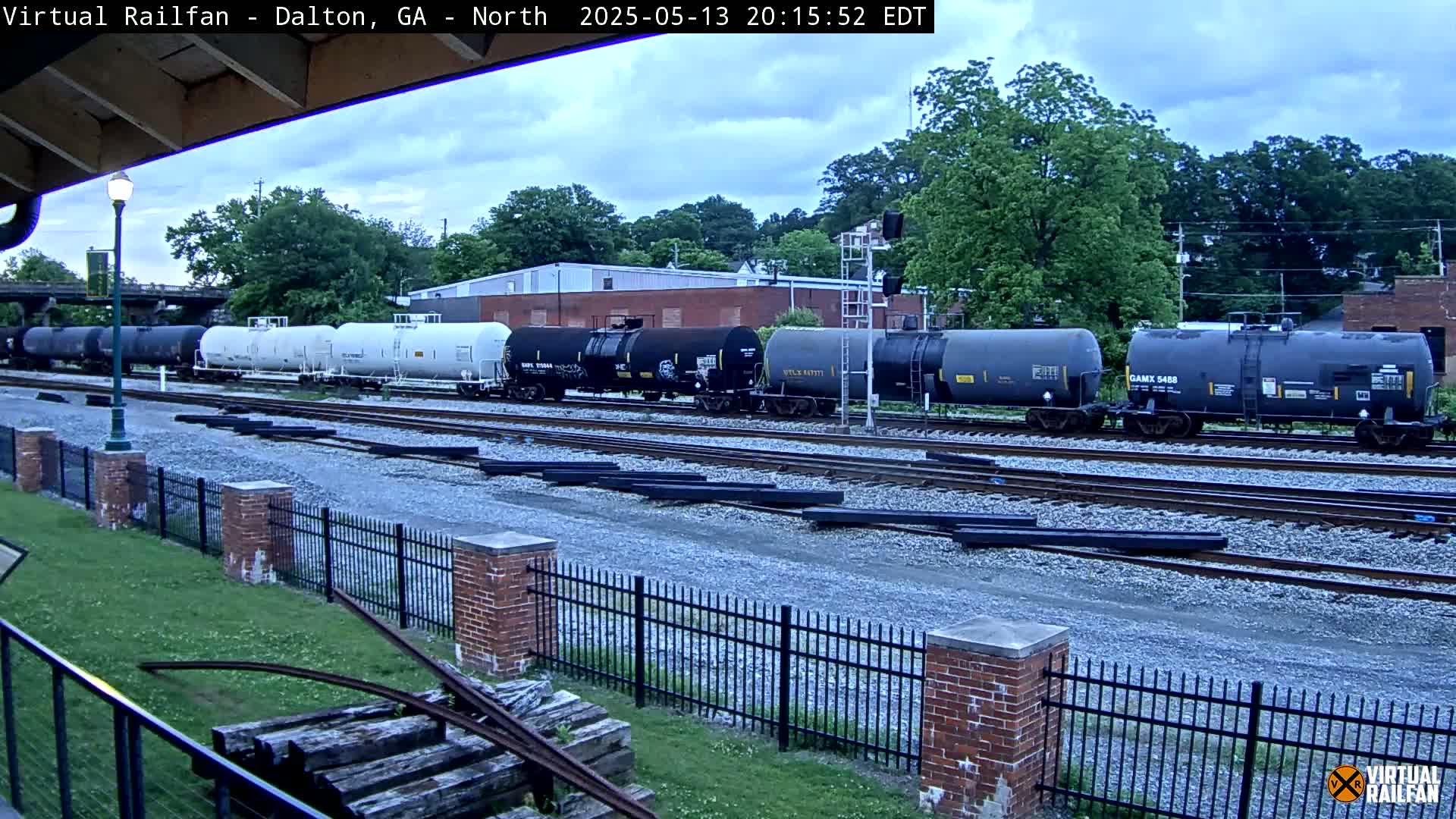 Dalton Railway Road from Dalton freight Depot Live Cam - Dalton, Whitfield, Georgia, USA