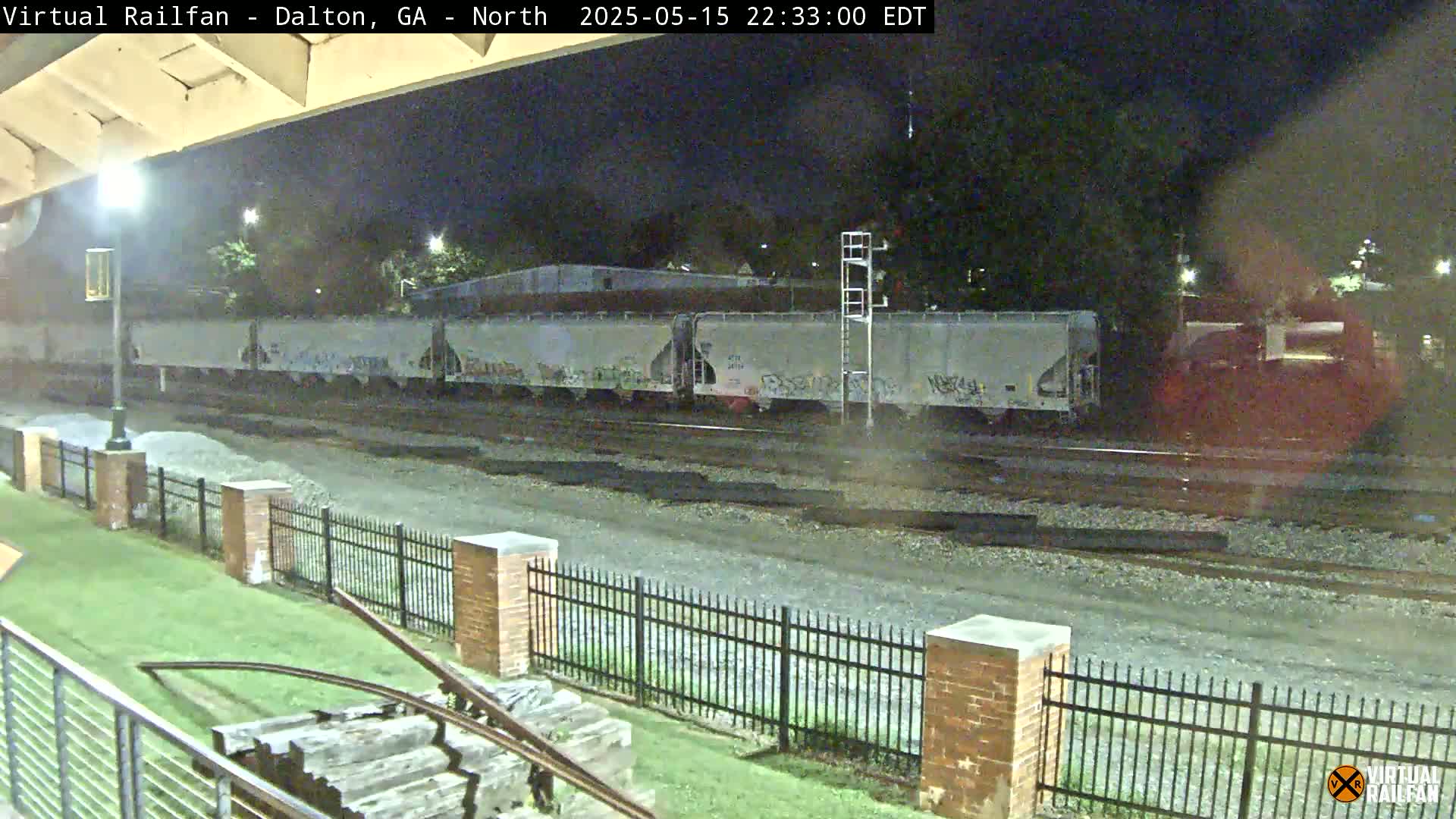 Dalton Railway Road from Dalton freight Depot Live Cam - Dalton, Whitfield, Georgia, USA