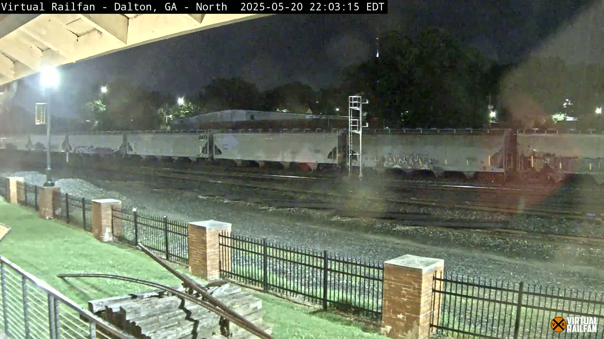 Dalton Railway Road from Dalton freight Depot Live Cam - Dalton, Whitfield, Georgia, USA