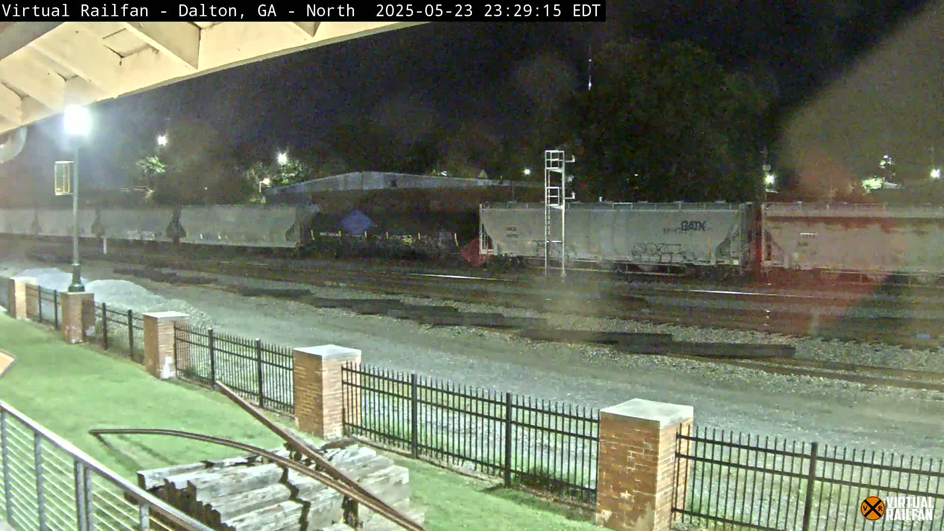 Dalton Railway Road from Dalton freight Depot Live Cam - Dalton, Whitfield, Georgia, USA