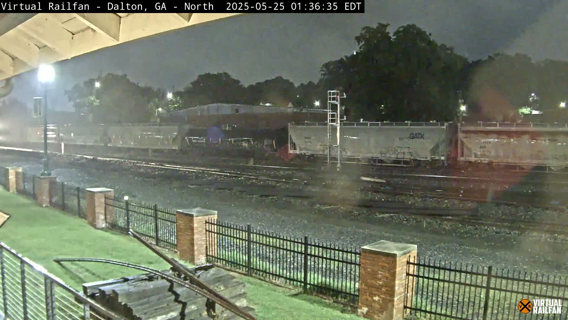Dalton Railway Road from Dalton freight Depot Live Cam - Dalton, Whitfield, Georgia, USA