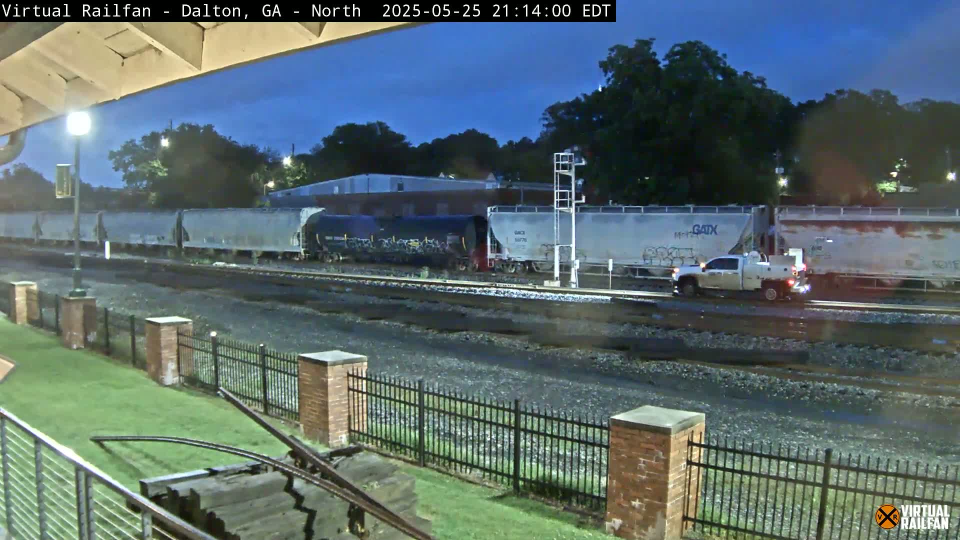 Dalton Railway Road from Dalton freight Depot Live Cam - Dalton, Whitfield, Georgia, USA