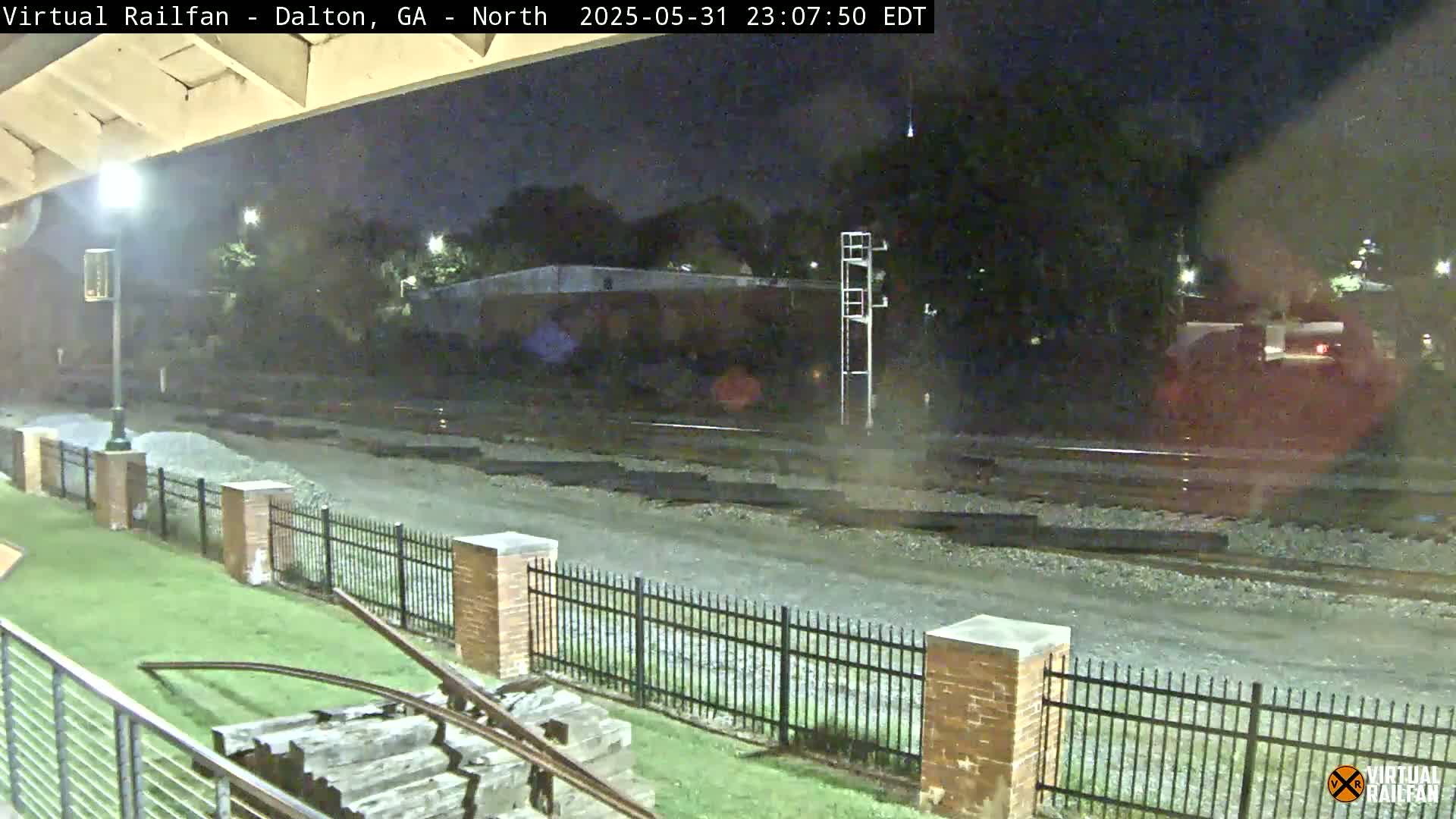 Dalton Railway Road from Dalton freight Depot Live Cam - Dalton, Whitfield, Georgia, USA
