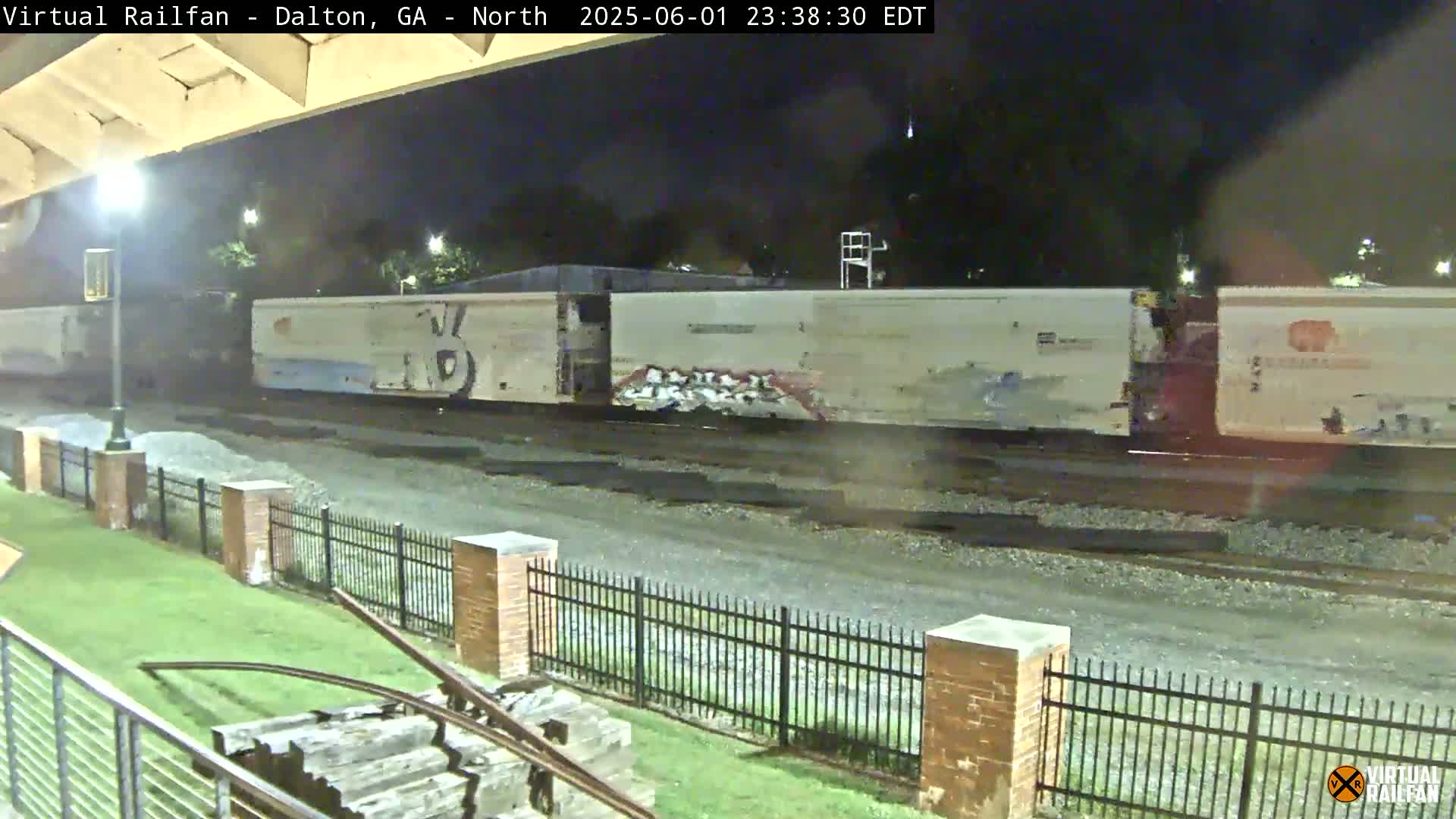 Dalton Railway Road from Dalton freight Depot Live Cam - Dalton, Whitfield, Georgia, USA